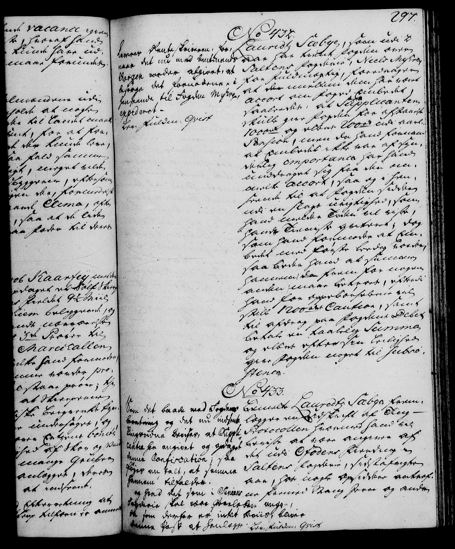 Rentekammeret, Kammerkanselliet, RA/EA-3111/G/Gh/Gha/L0030: Norsk ekstraktmemorialprotokoll (merket RK 53.75), 1749-1751, p. 297