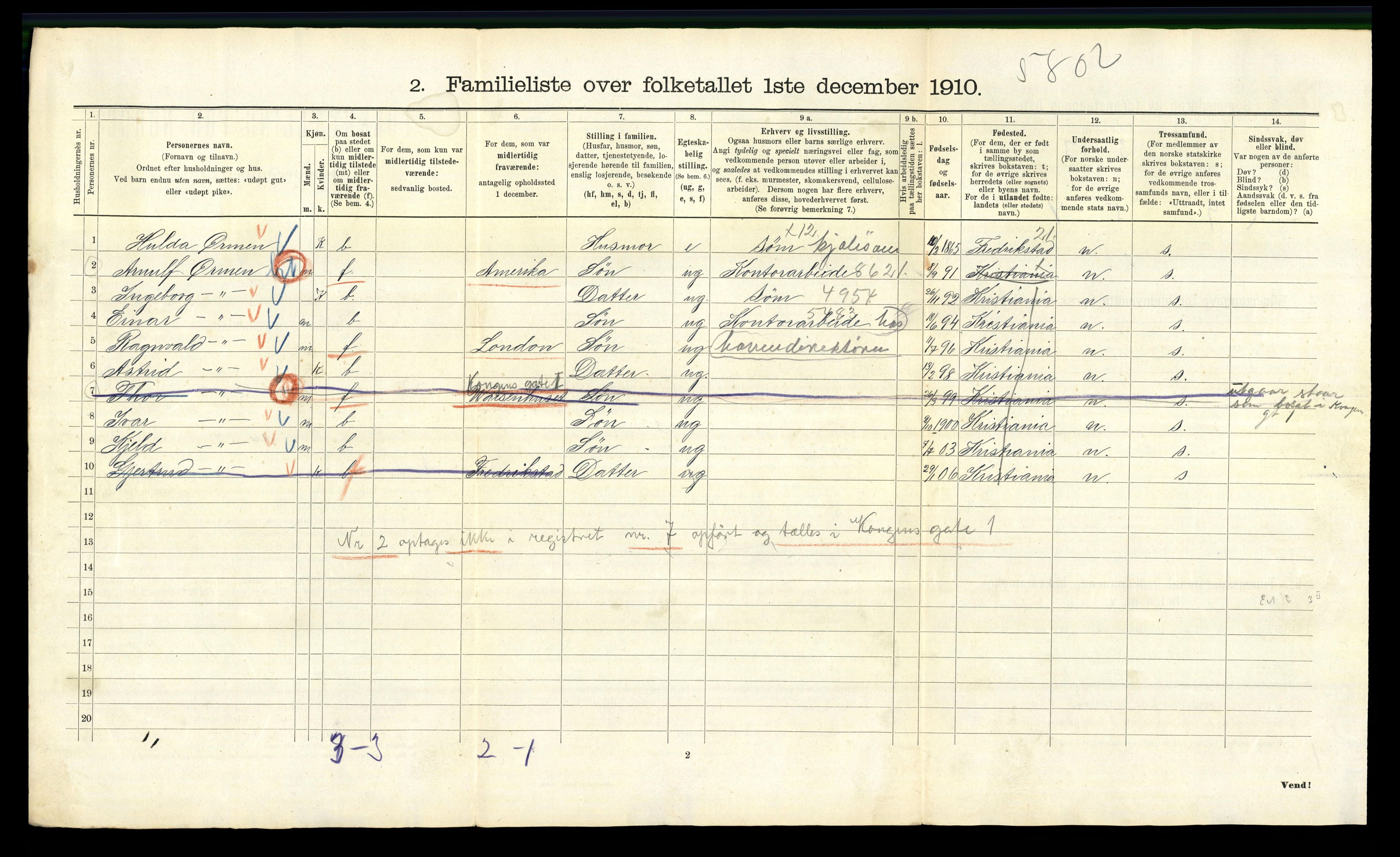 RA, 1910 census for Kristiania, 1910, p. 99546