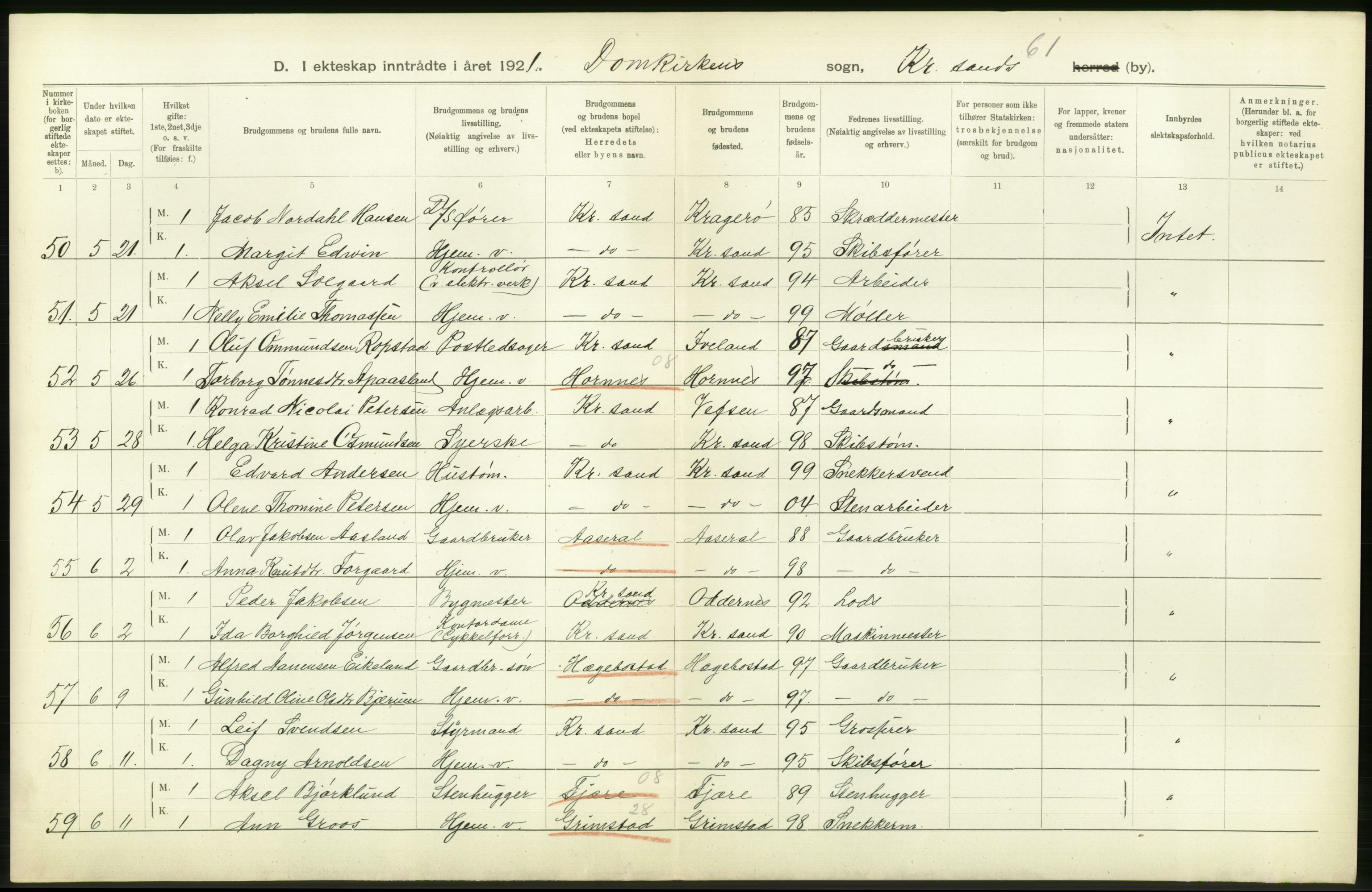 Statistisk sentralbyrå, Sosiodemografiske emner, Befolkning, AV/RA-S-2228/D/Df/Dfc/Dfca/L0026: Vest-Agder fylke: Levendefødte menn og kvinner. Bygder og byer., 1921, p. 578