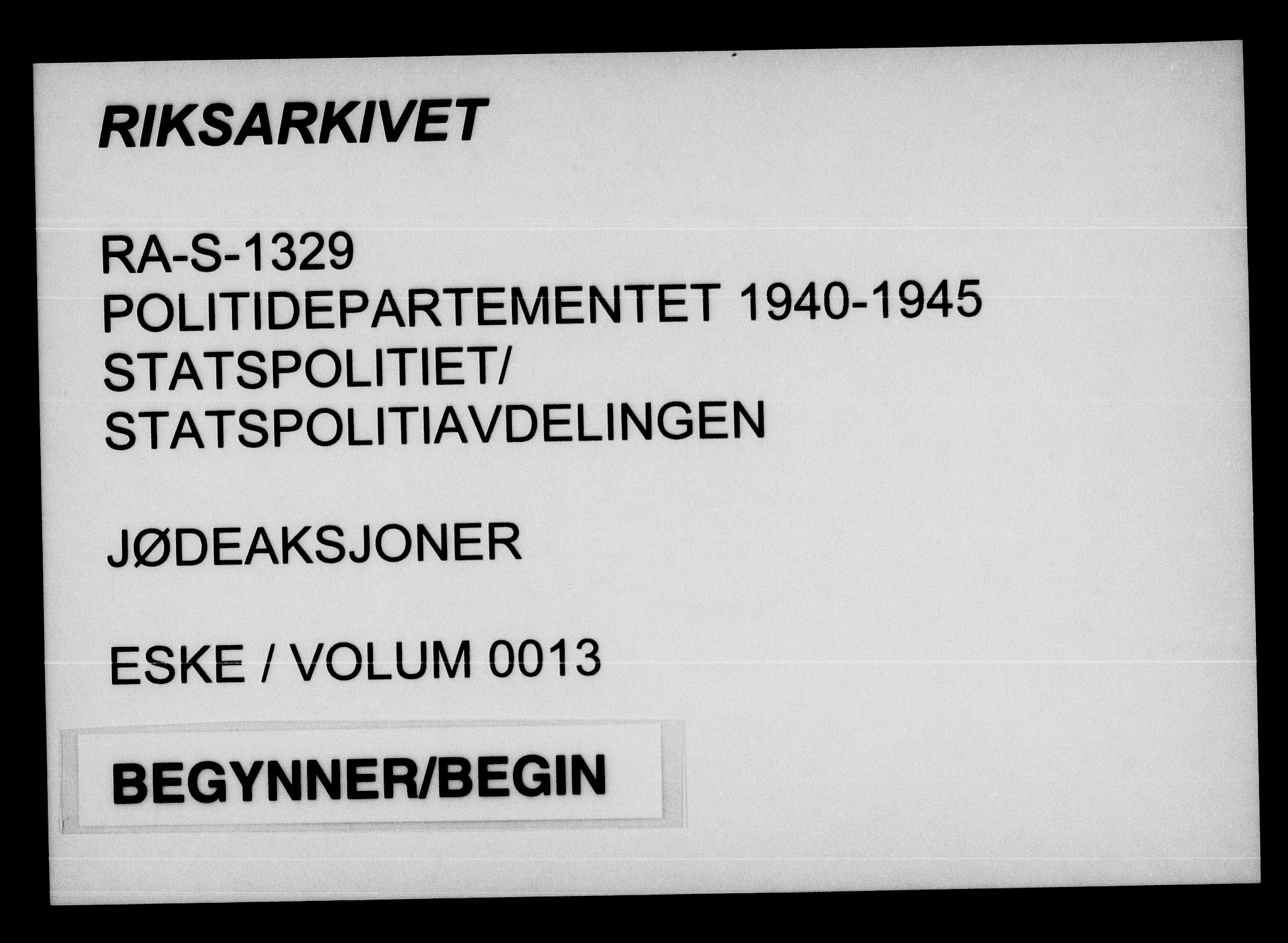Statspolitiet - Hovedkontoret / Osloavdelingen, AV/RA-S-1329/G/Ga/L0013: Spørreskjema for jøder i Norge. 1: Sandefjord-Trondheim. 2: Tønsberg- Ålesund.  3: Skriv vedr. jøder A-H.  , 1942-1943, p. 1