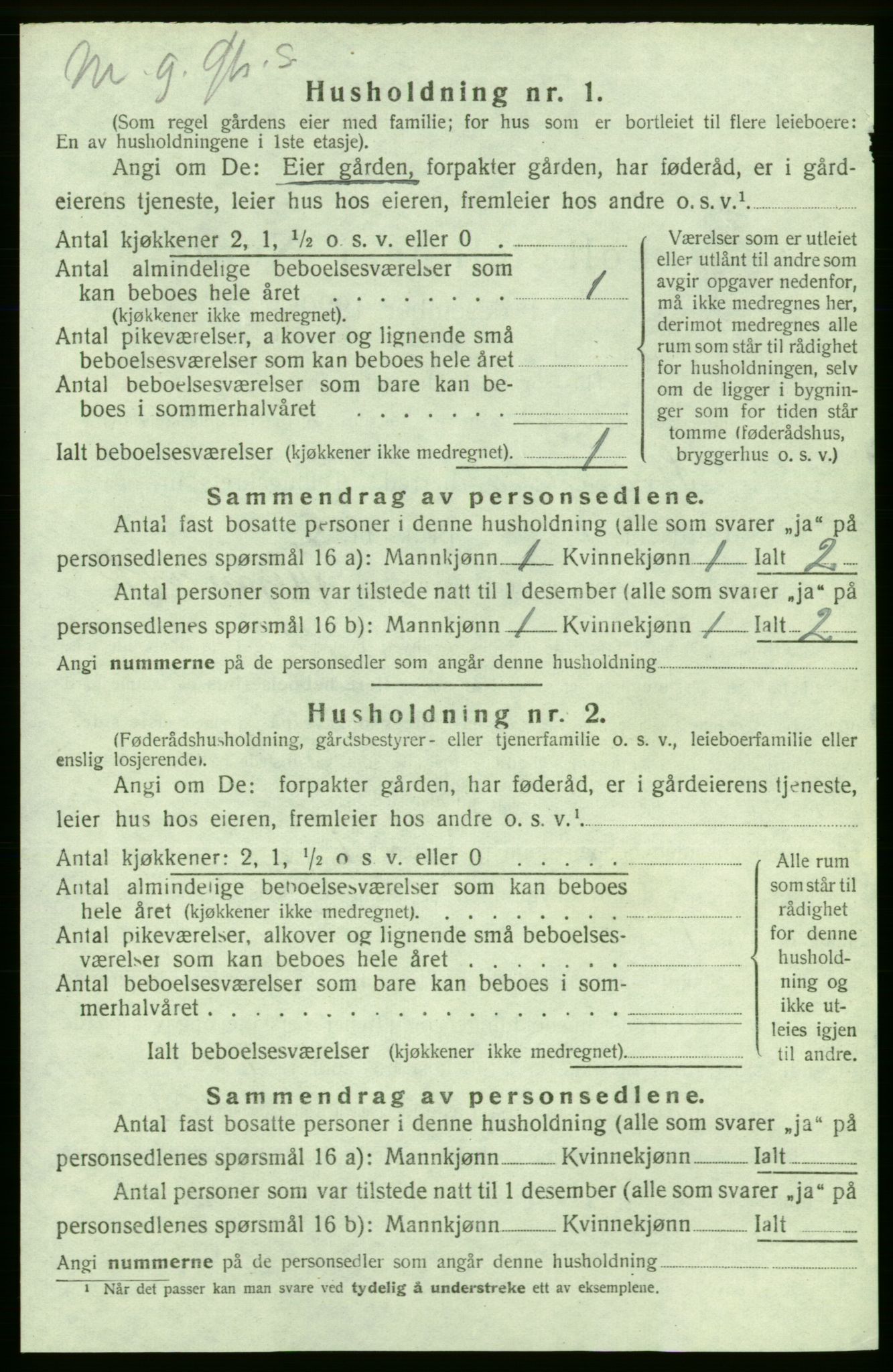 SAB, 1920 census for Strandebarm, 1920, p. 1054