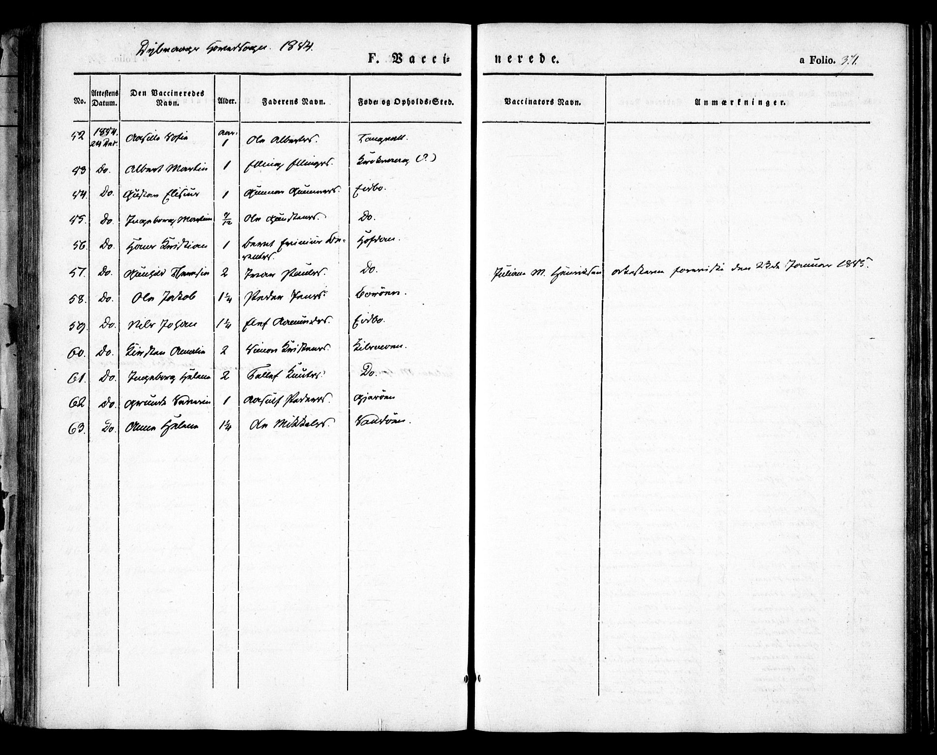 Dypvåg sokneprestkontor, AV/SAK-1111-0007/F/Fa/Faa/L0005: Parish register (official) no. A 5, 1841-1854, p. 371