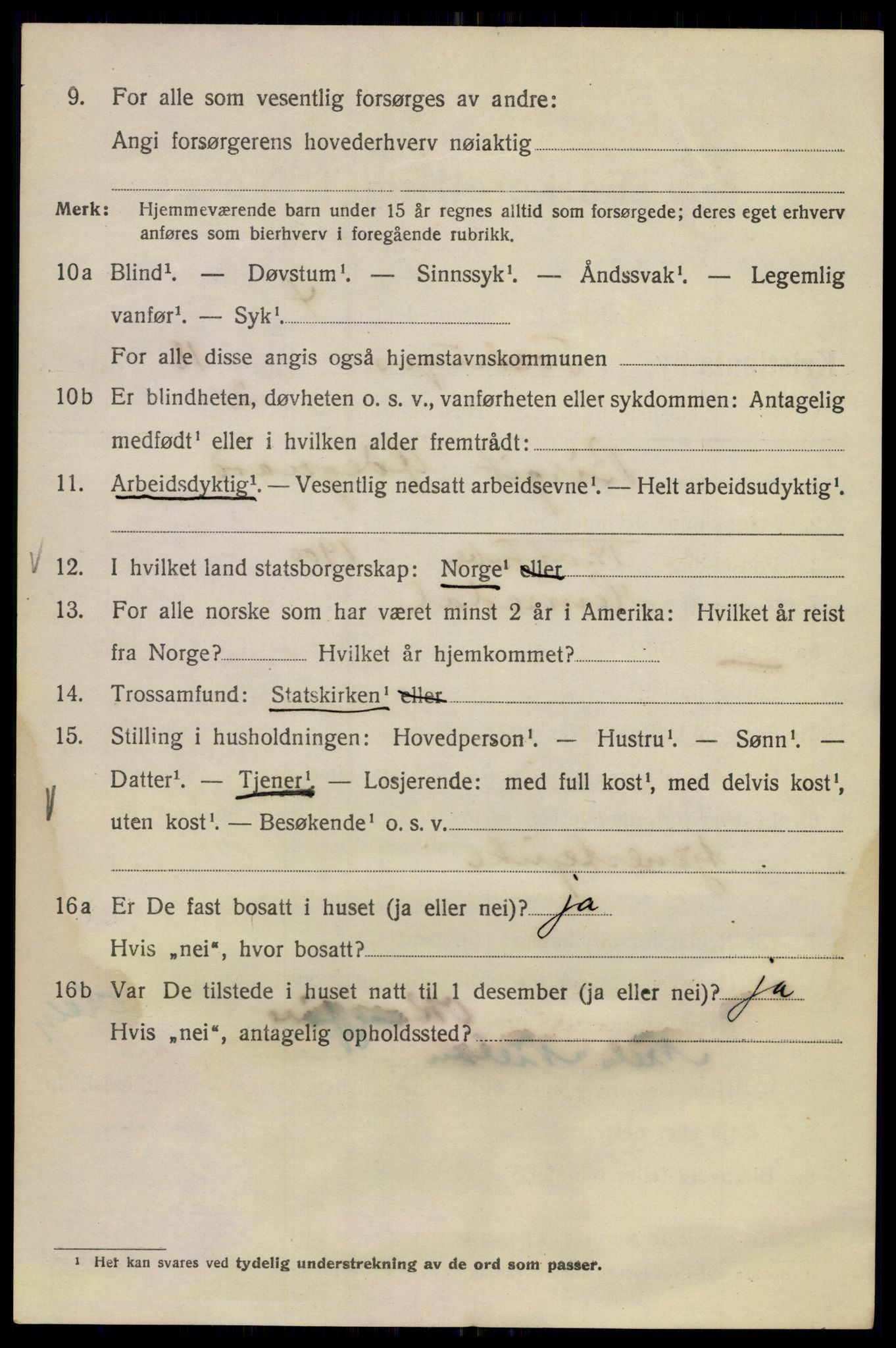 SAO, 1920 census for Kristiania, 1920, p. 595338