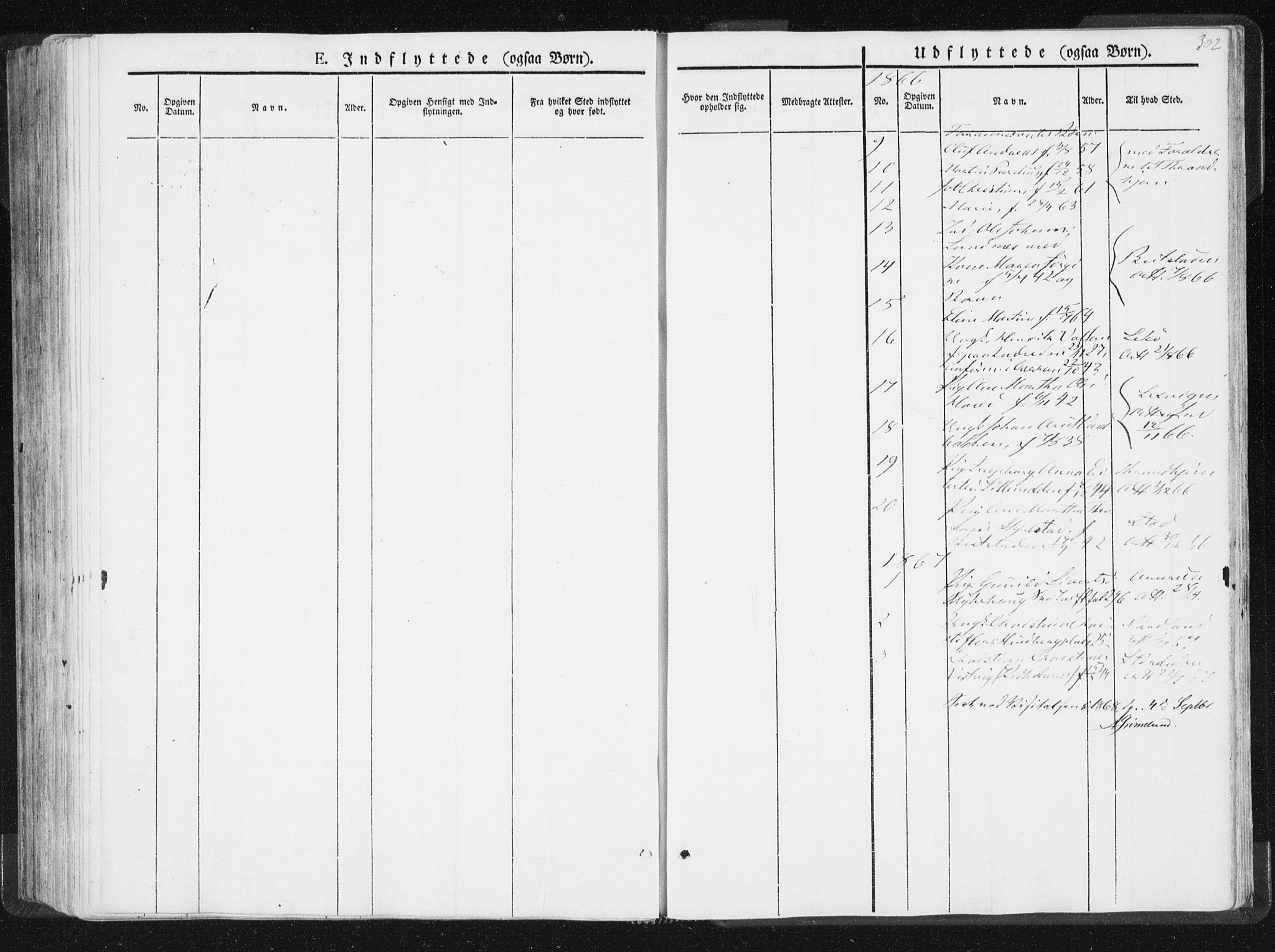 Ministerialprotokoller, klokkerbøker og fødselsregistre - Nord-Trøndelag, SAT/A-1458/744/L0418: Parish register (official) no. 744A02, 1843-1866, p. 302