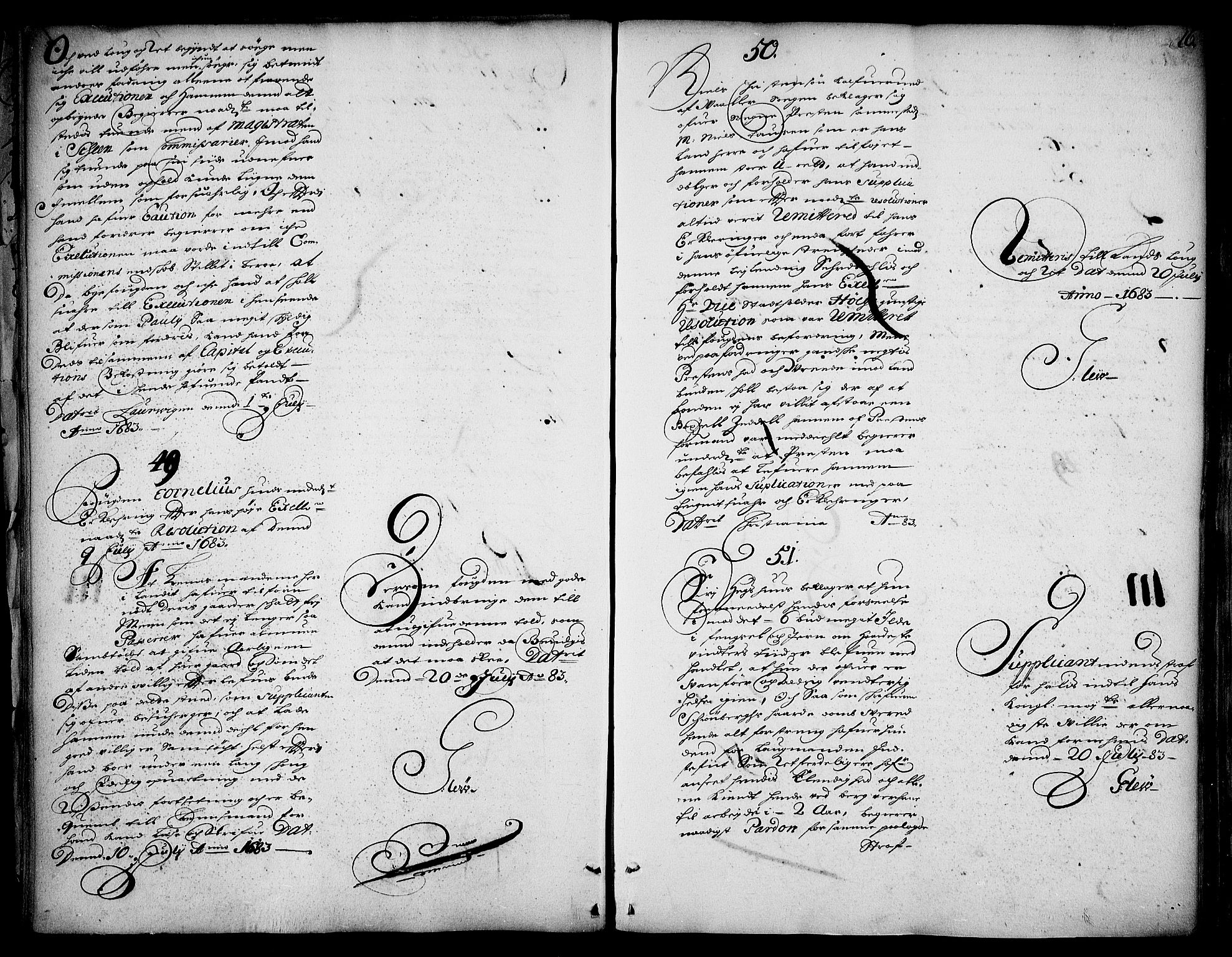 Stattholderembetet 1572-1771, AV/RA-EA-2870/Ad/L0004: Supplikasjons- og resolusjonsprotokoll, 1683-1691, p. 14b-15a