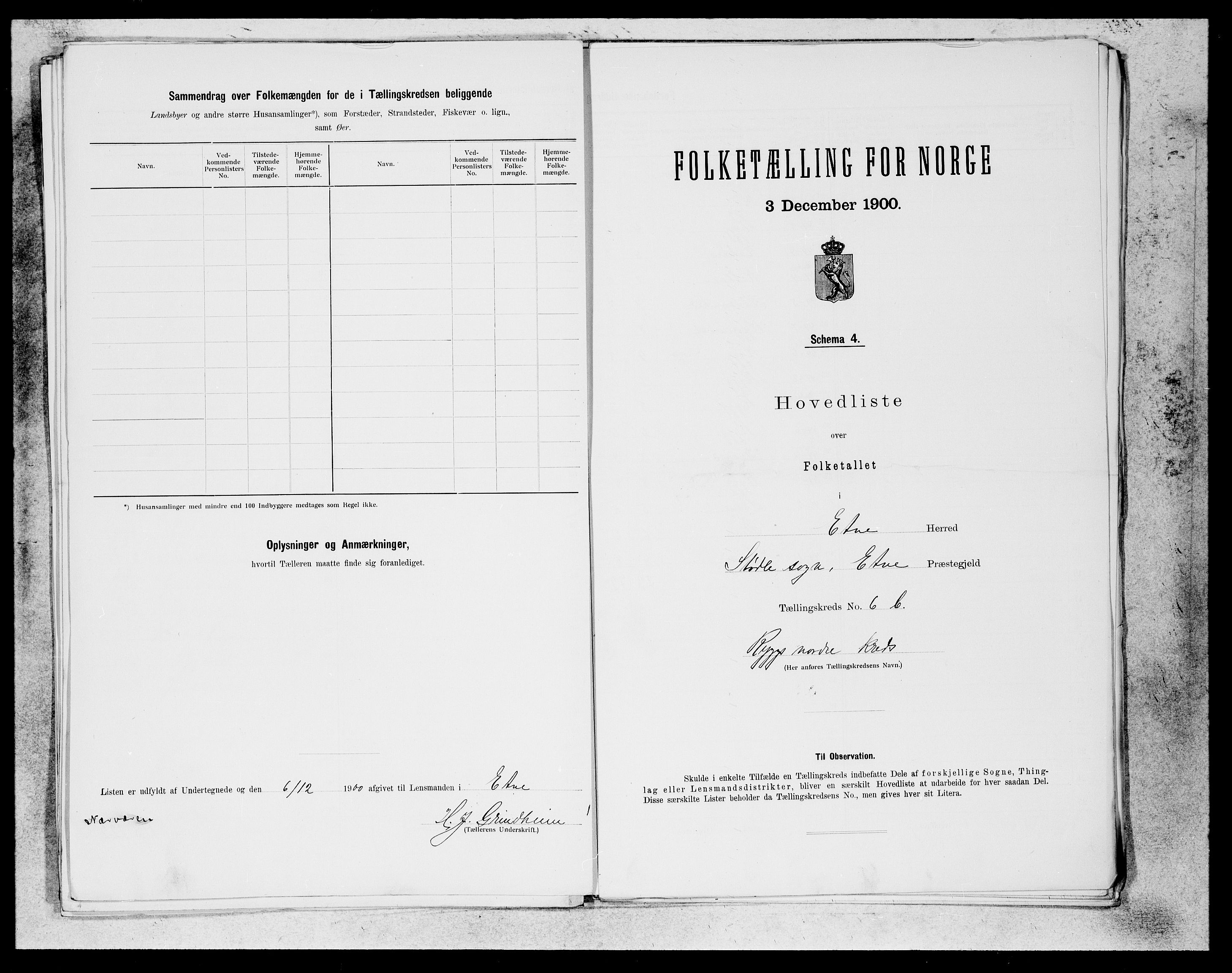 SAB, 1900 census for Etne, 1900, p. 21