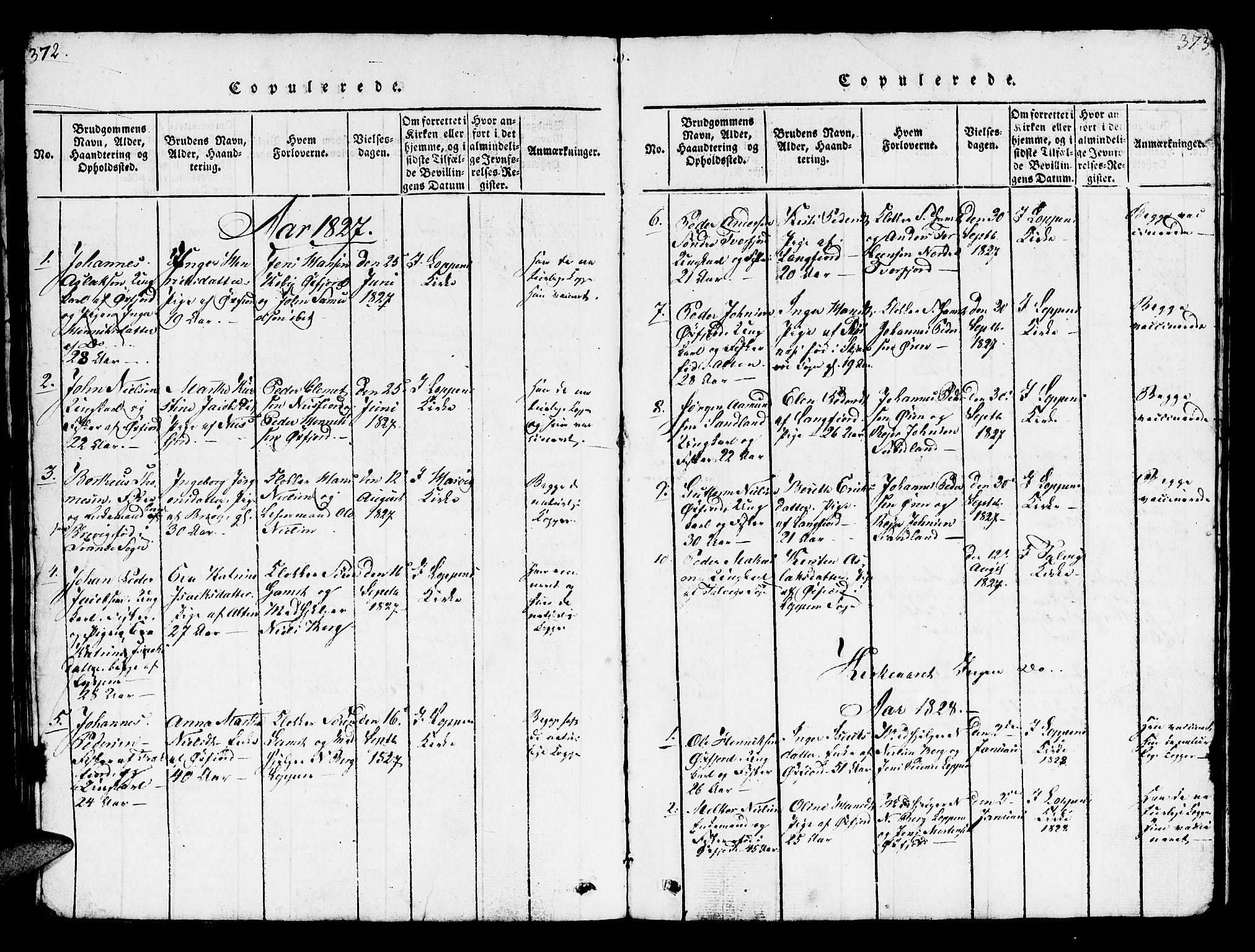 Loppa sokneprestkontor, SATØ/S-1339/H/Hb/L0001klokker: Parish register (copy) no. 1, 1820-1849, p. 372-373