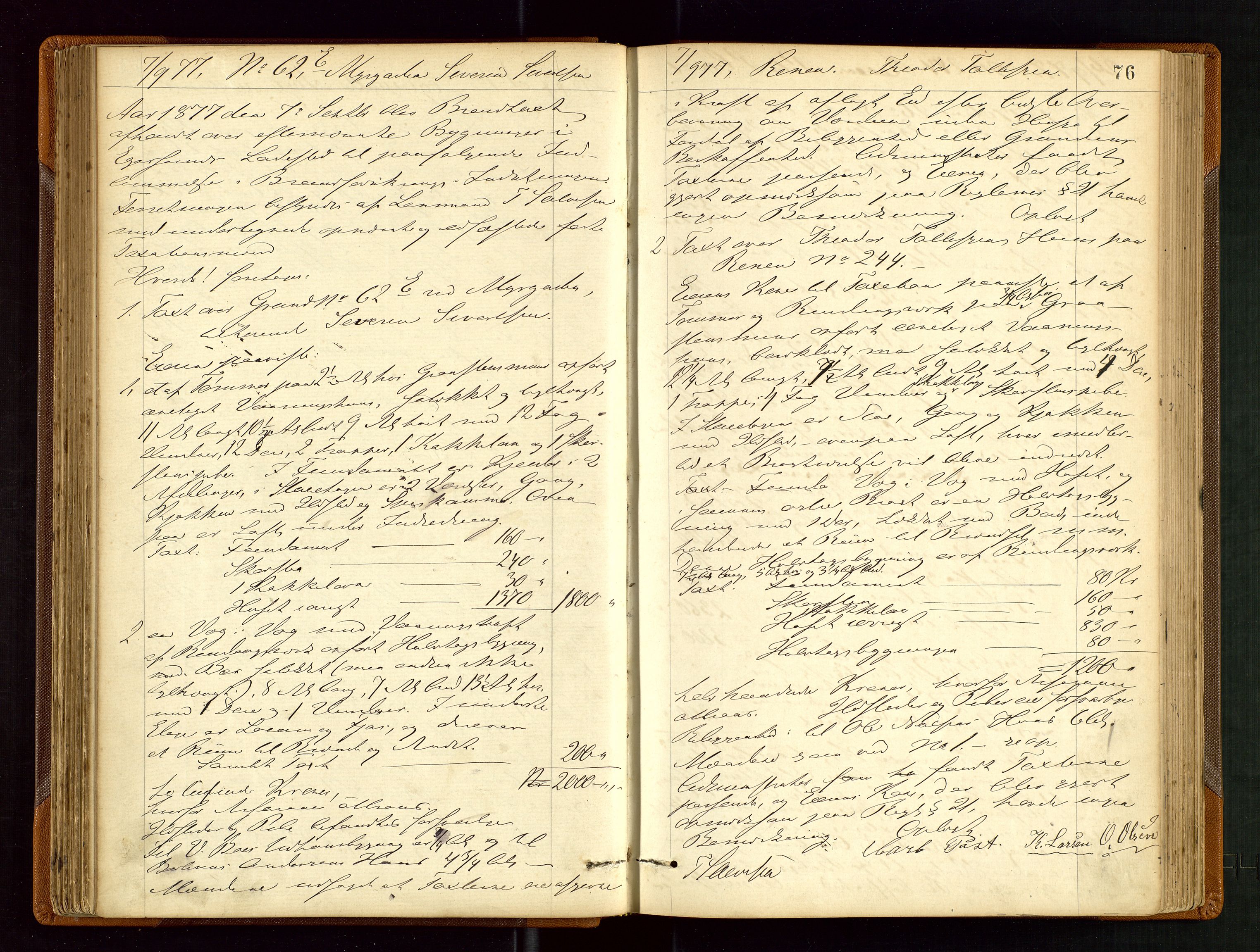 Eigersund lensmannskontor, AV/SAST-A-100171/God/L0003: "Brandtaxationsprotokol", 1874-1886, p. 75b-76a