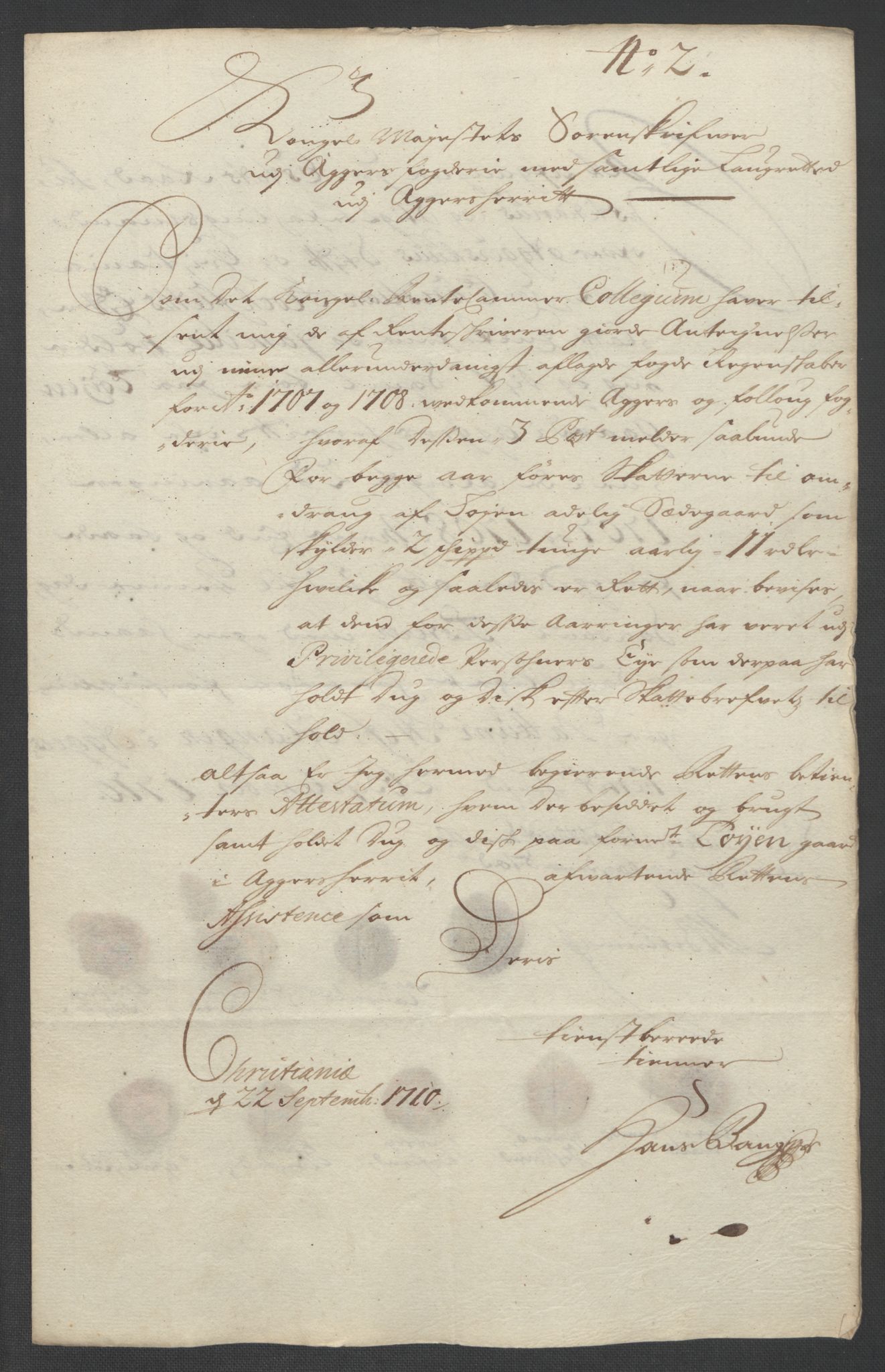 Rentekammeret inntil 1814, Reviderte regnskaper, Fogderegnskap, AV/RA-EA-4092/R10/L0447: Fogderegnskap Aker og Follo, 1707-1709, p. 390