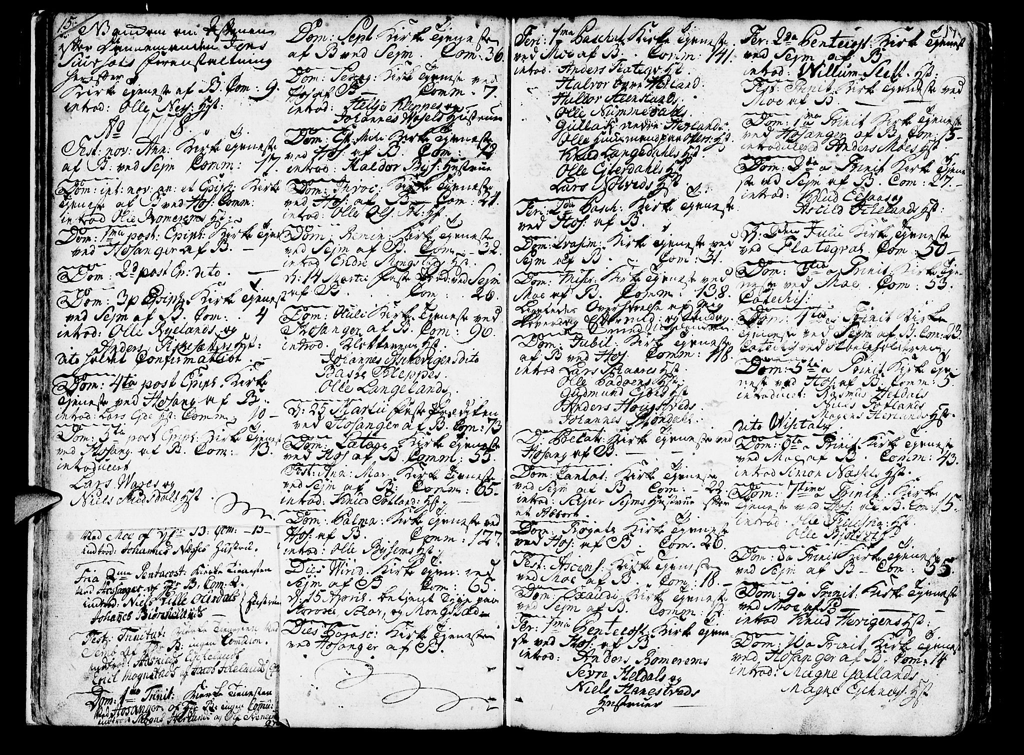 Hosanger sokneprestembete, SAB/A-75801/H/Haa: Parish register (official) no. A 2 /1, 1766-1793, p. 17