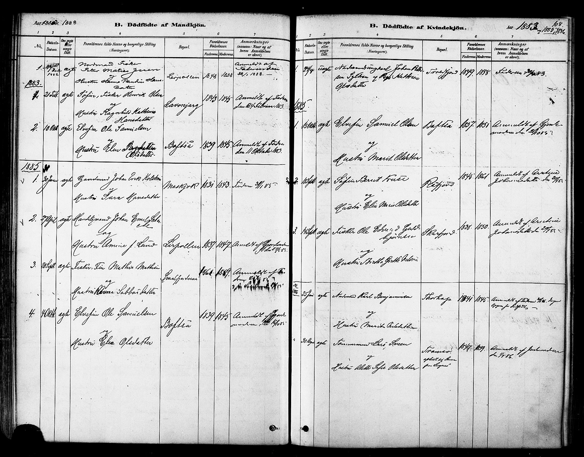 Tana sokneprestkontor, SATØ/S-1334/H/Ha/L0004kirke: Parish register (official) no. 4, 1878-1891, p. 108