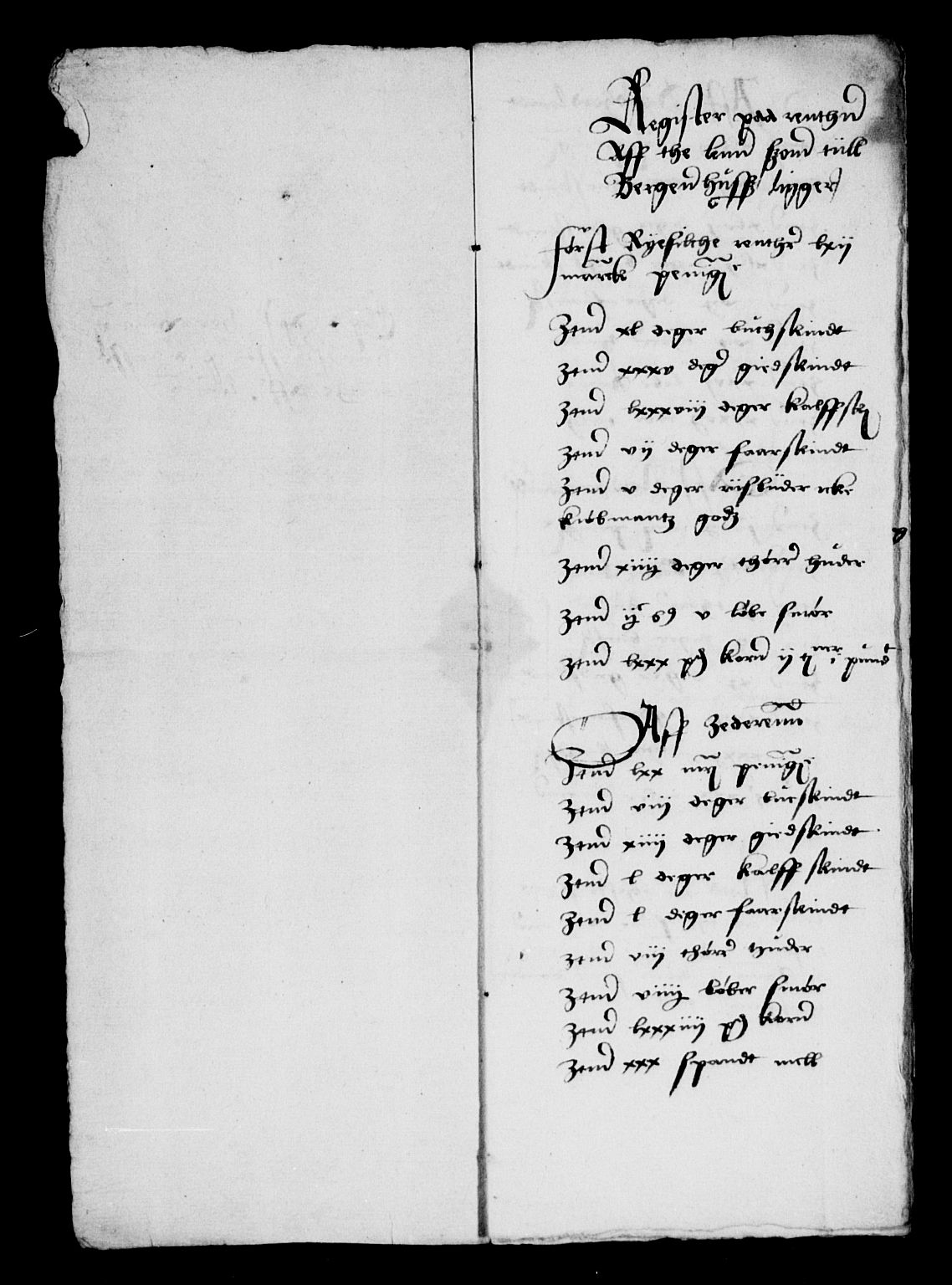 Rentekammeret inntil 1814, Reviderte regnskaper, Lensregnskaper, RA/EA-5023/R/Ra/L0011: Bergenhus len, 1522-1557