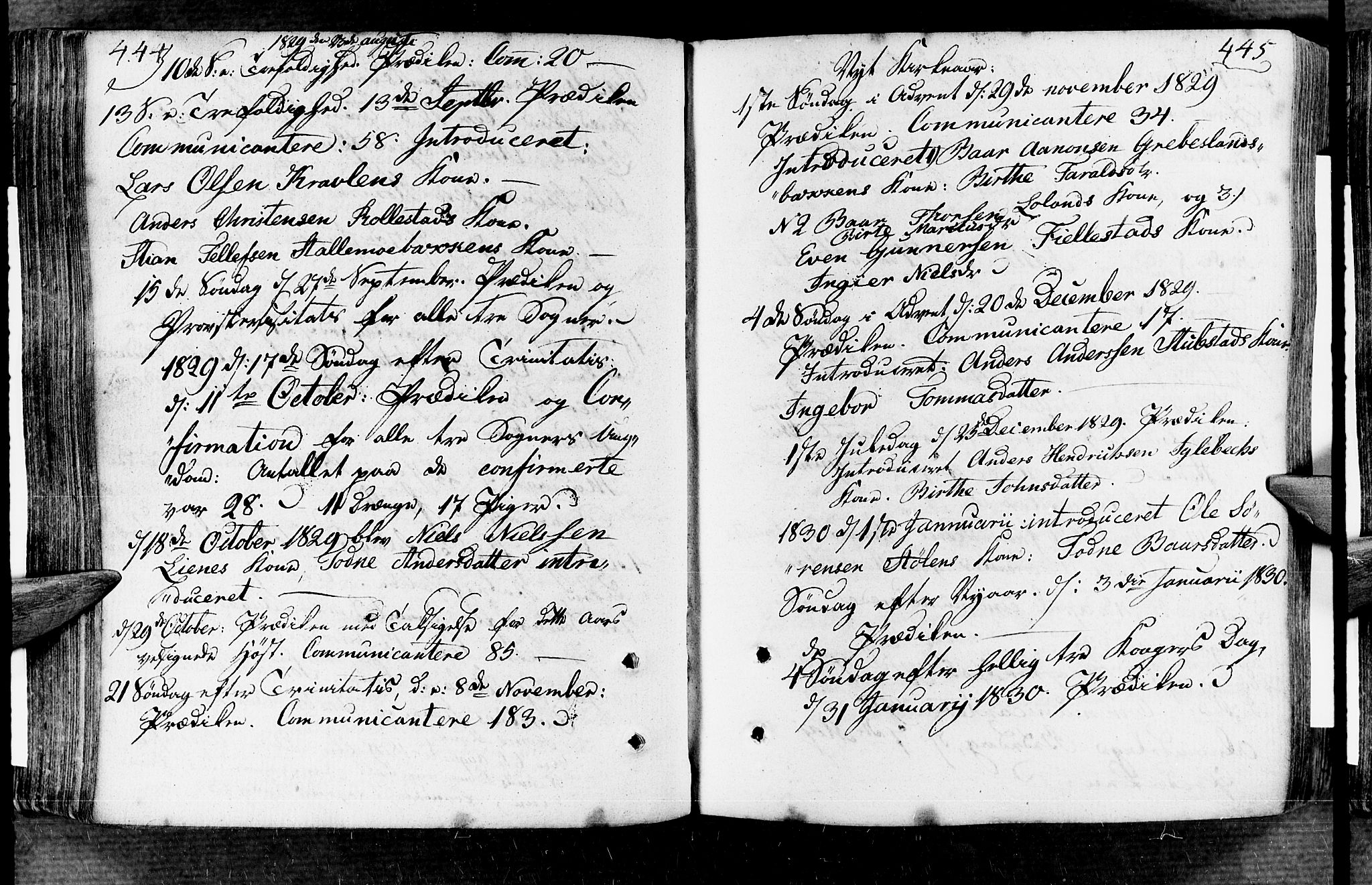 Vennesla sokneprestkontor, AV/SAK-1111-0045/Fa/Fac/L0002: Parish register (official) no. A 2, 1785-1834, p. 444-445