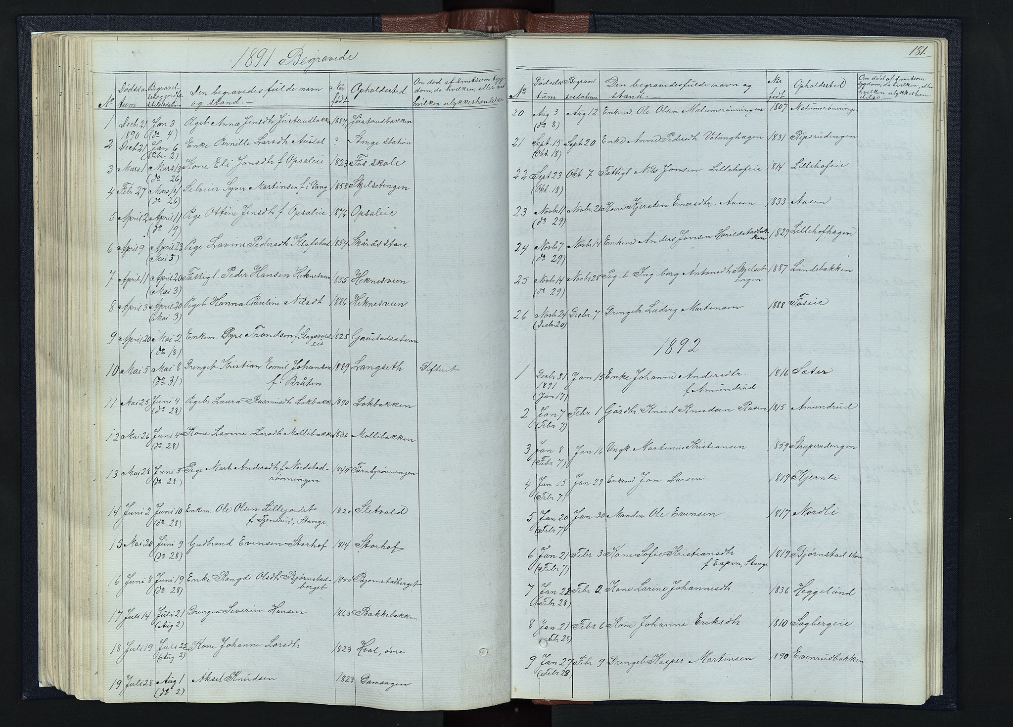 Romedal prestekontor, AV/SAH-PREST-004/L/L0010: Parish register (copy) no. 10, 1860-1895, p. 181