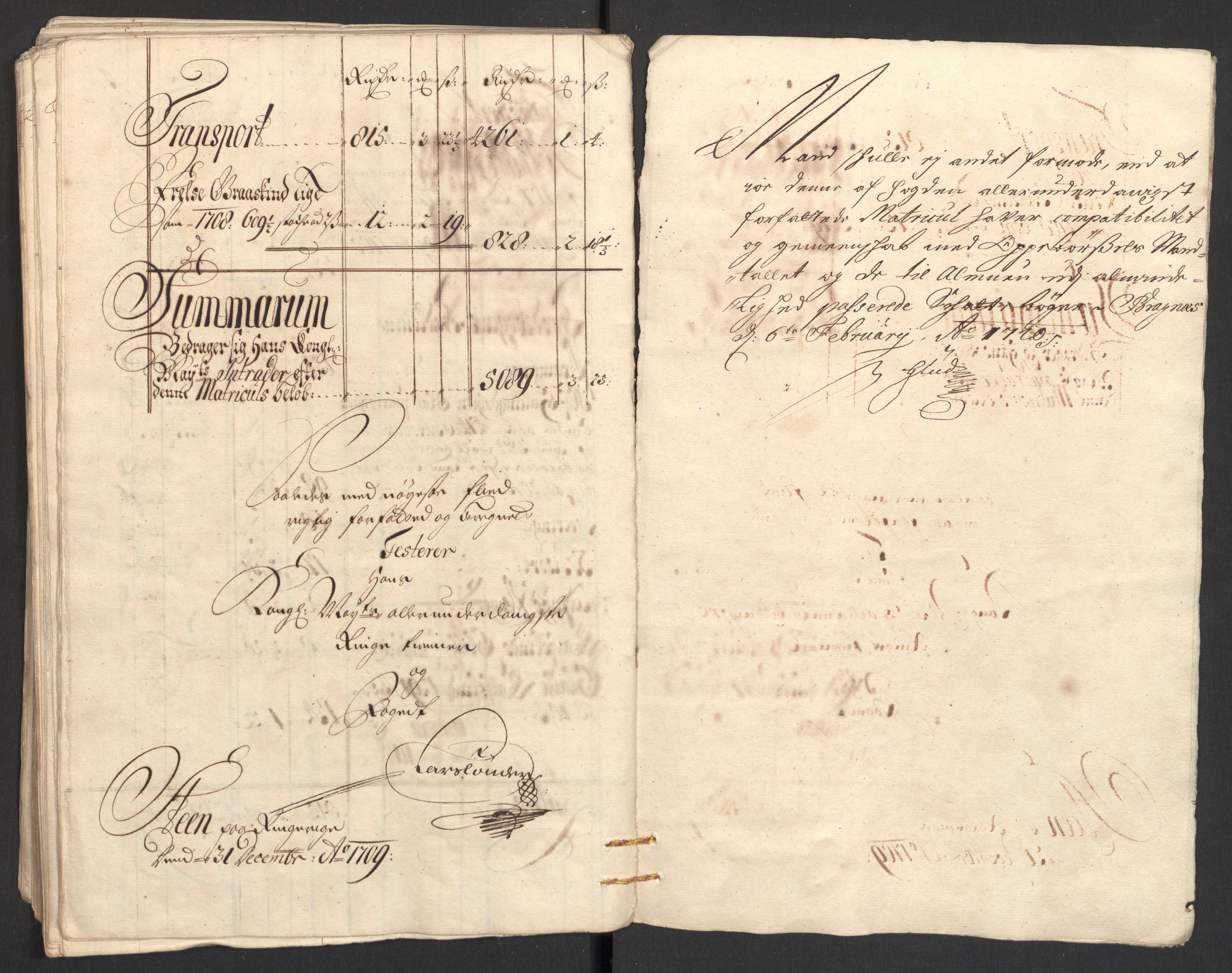 Rentekammeret inntil 1814, Reviderte regnskaper, Fogderegnskap, AV/RA-EA-4092/R23/L1468: Fogderegnskap Ringerike og Hallingdal, 1709-1710, p. 120