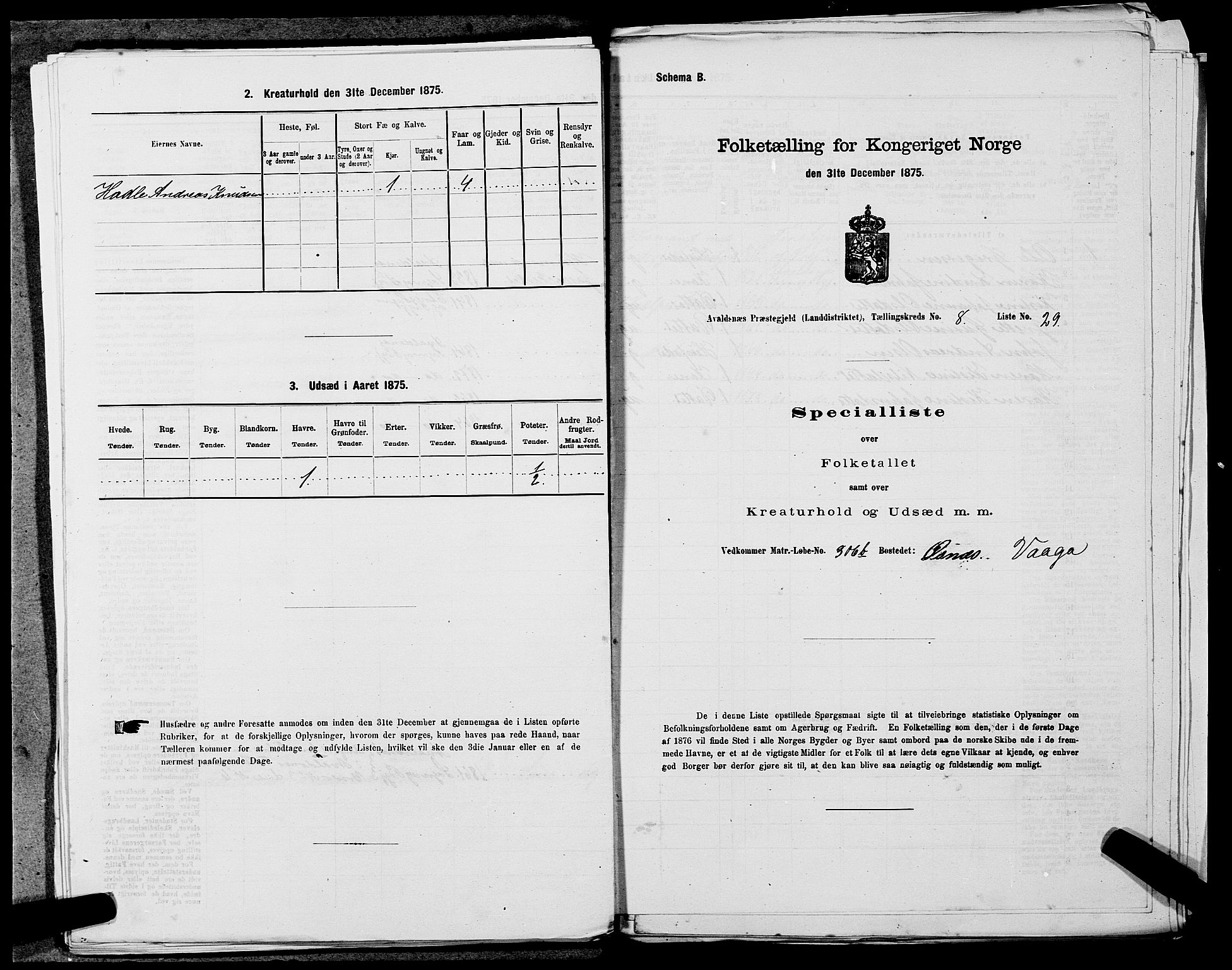 SAST, 1875 census for 1147L Avaldsnes/Avaldsnes og Kopervik, 1875, p. 1346