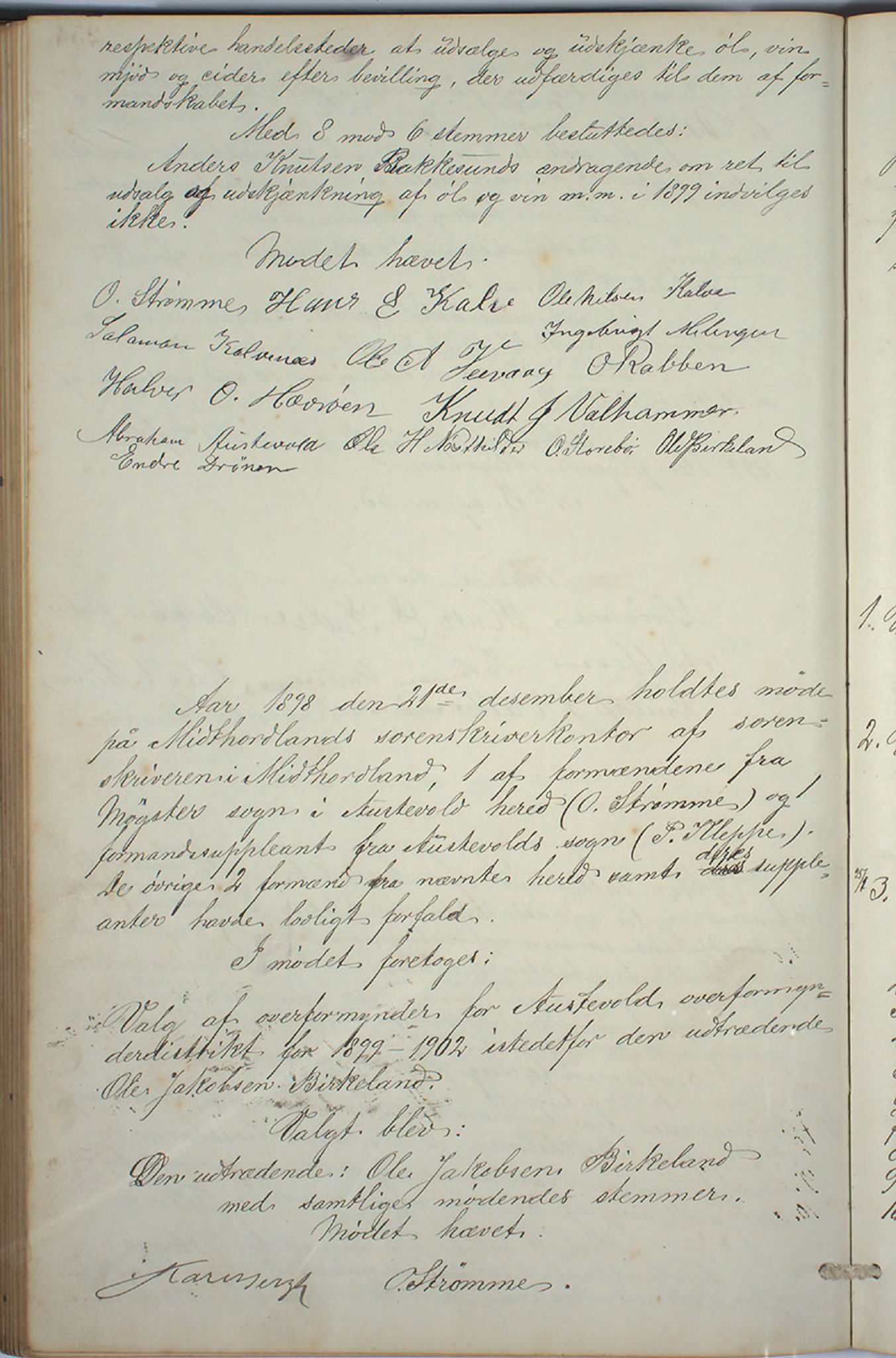 Austevoll kommune. Formannskapet, IKAH/1244-021/A/Aa/L0001: Forhandlingsprotokoll for heradstyret, 1886-1900, p. 509