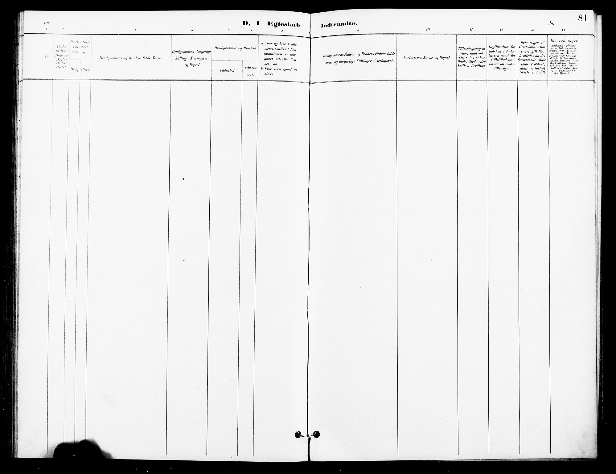 Ministerialprotokoller, klokkerbøker og fødselsregistre - Nord-Trøndelag, SAT/A-1458/740/L0379: Parish register (official) no. 740A02, 1895-1907, p. 81
