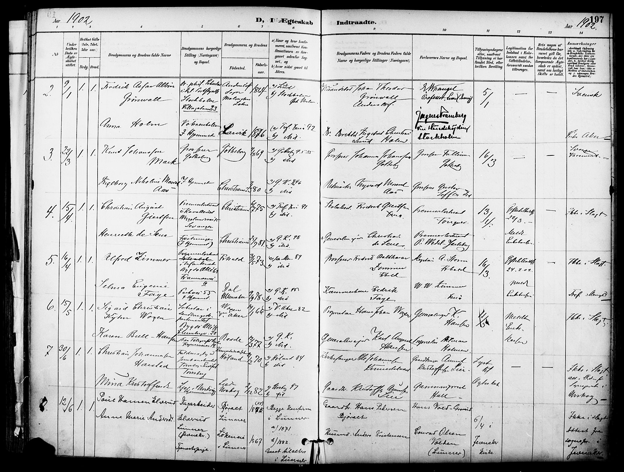 Garnisonsmenigheten Kirkebøker, SAO/A-10846/F/Fa/L0013: Parish register (official) no. 13, 1894-1904, p. 197