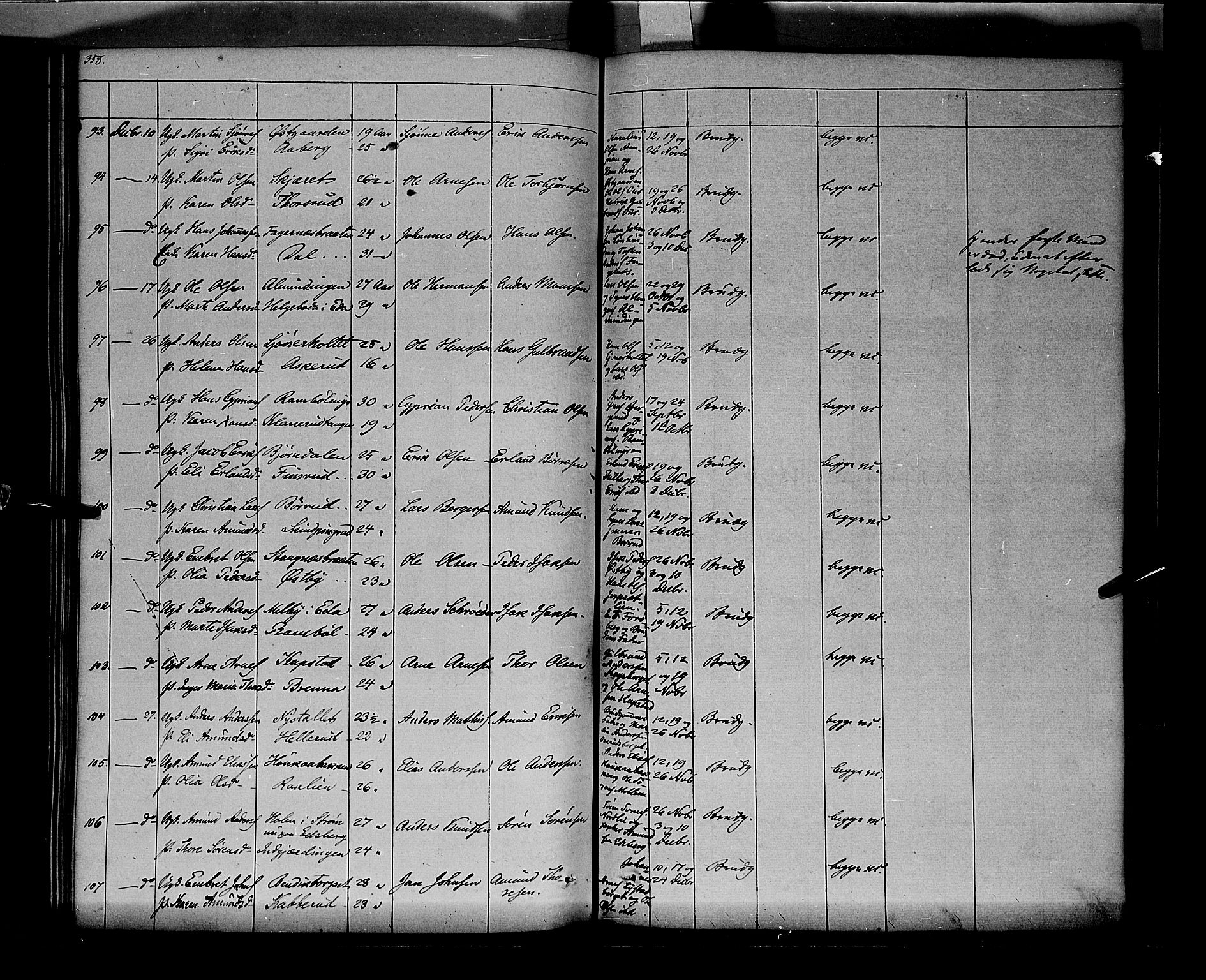 Vinger prestekontor, AV/SAH-PREST-024/H/Ha/Haa/L0009: Parish register (official) no. 9, 1847-1855, p. 358