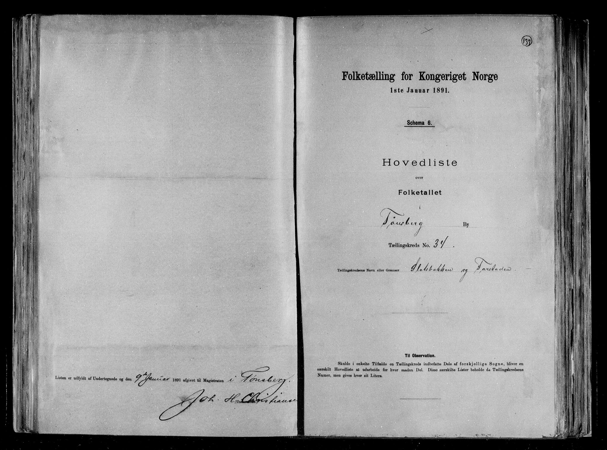 RA, 1891 census for 0705 Tønsberg, 1891, p. 71