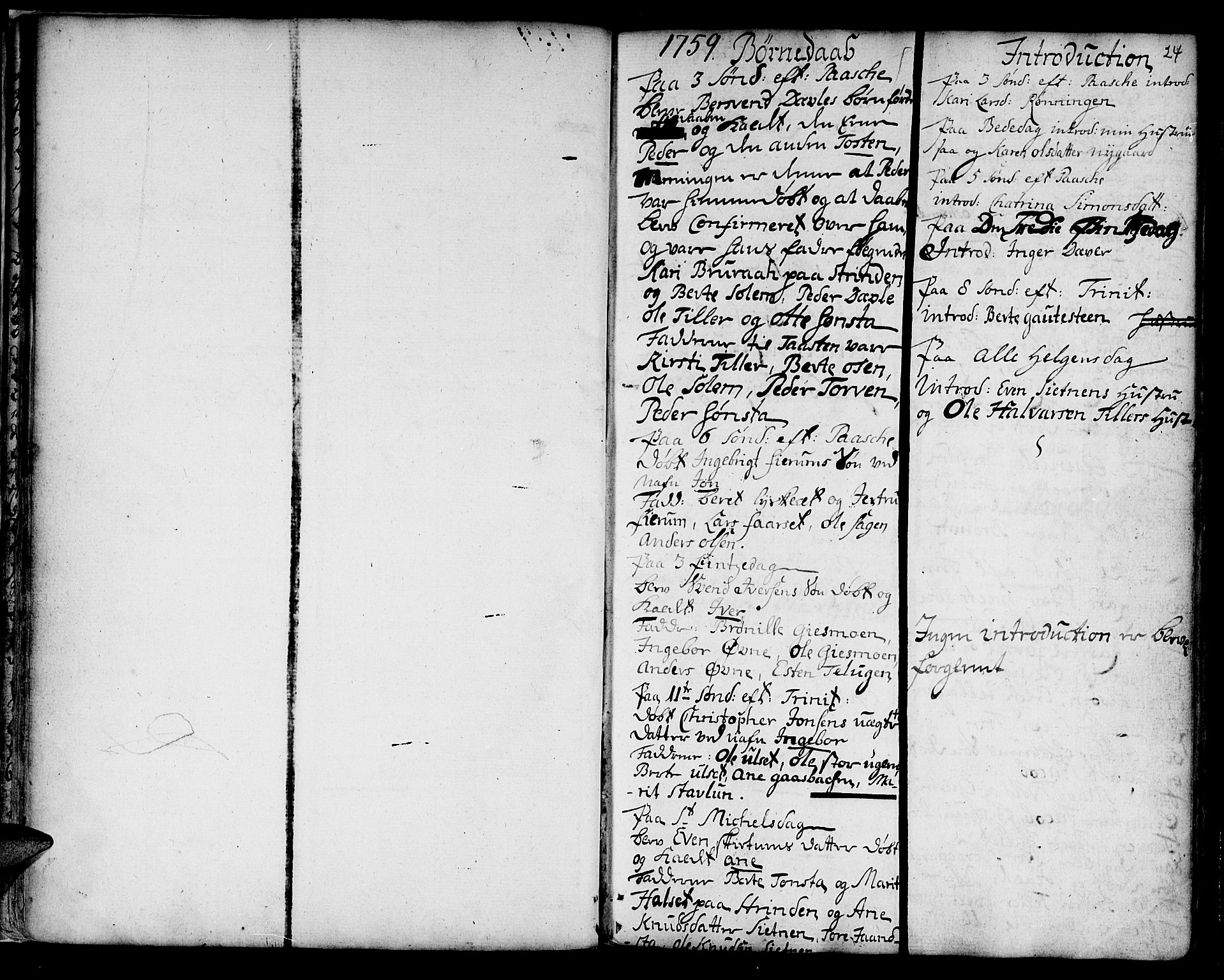 Ministerialprotokoller, klokkerbøker og fødselsregistre - Sør-Trøndelag, SAT/A-1456/618/L0437: Parish register (official) no. 618A02, 1749-1782, p. 24