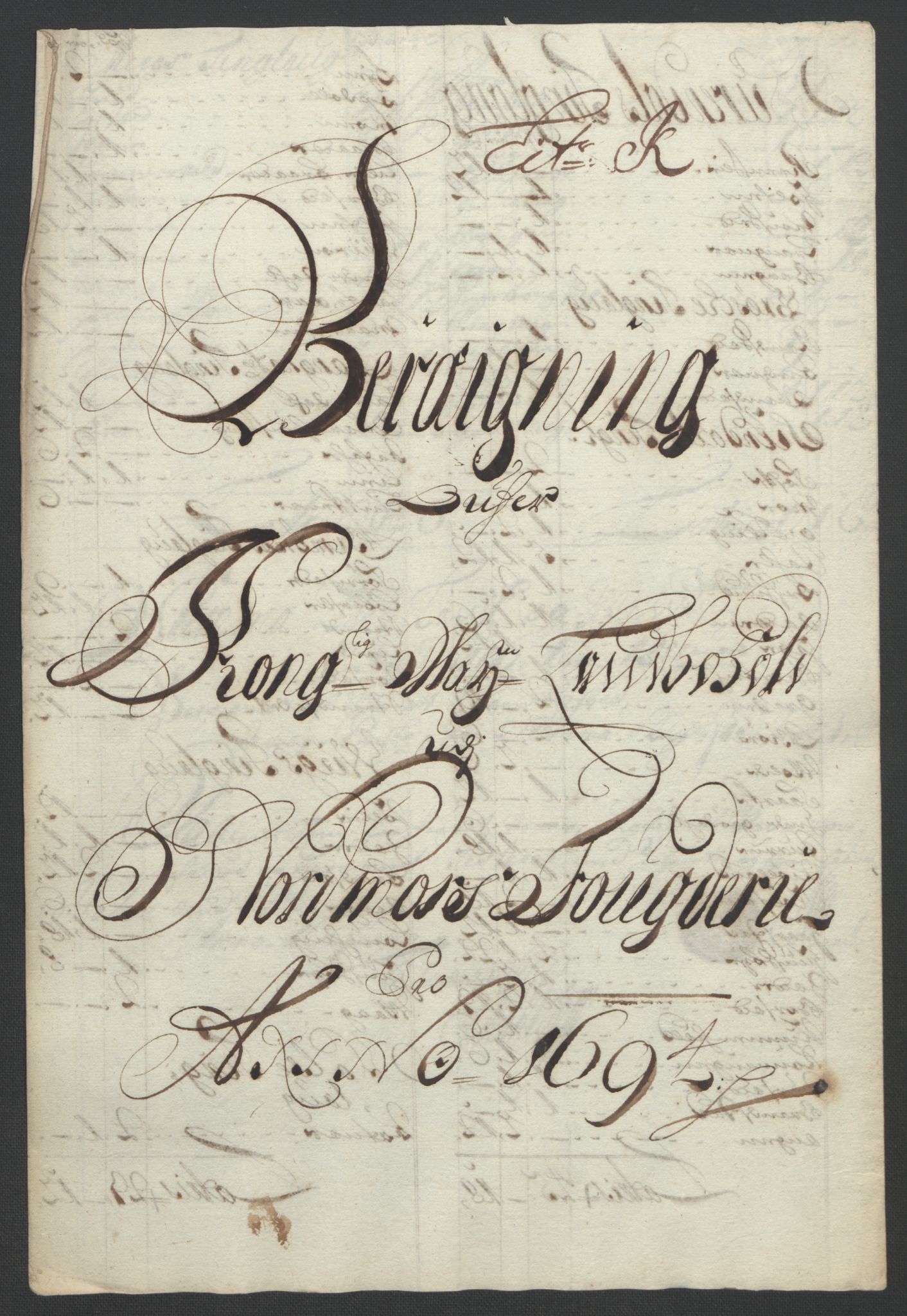Rentekammeret inntil 1814, Reviderte regnskaper, Fogderegnskap, RA/EA-4092/R56/L3736: Fogderegnskap Nordmøre, 1694-1696, p. 102