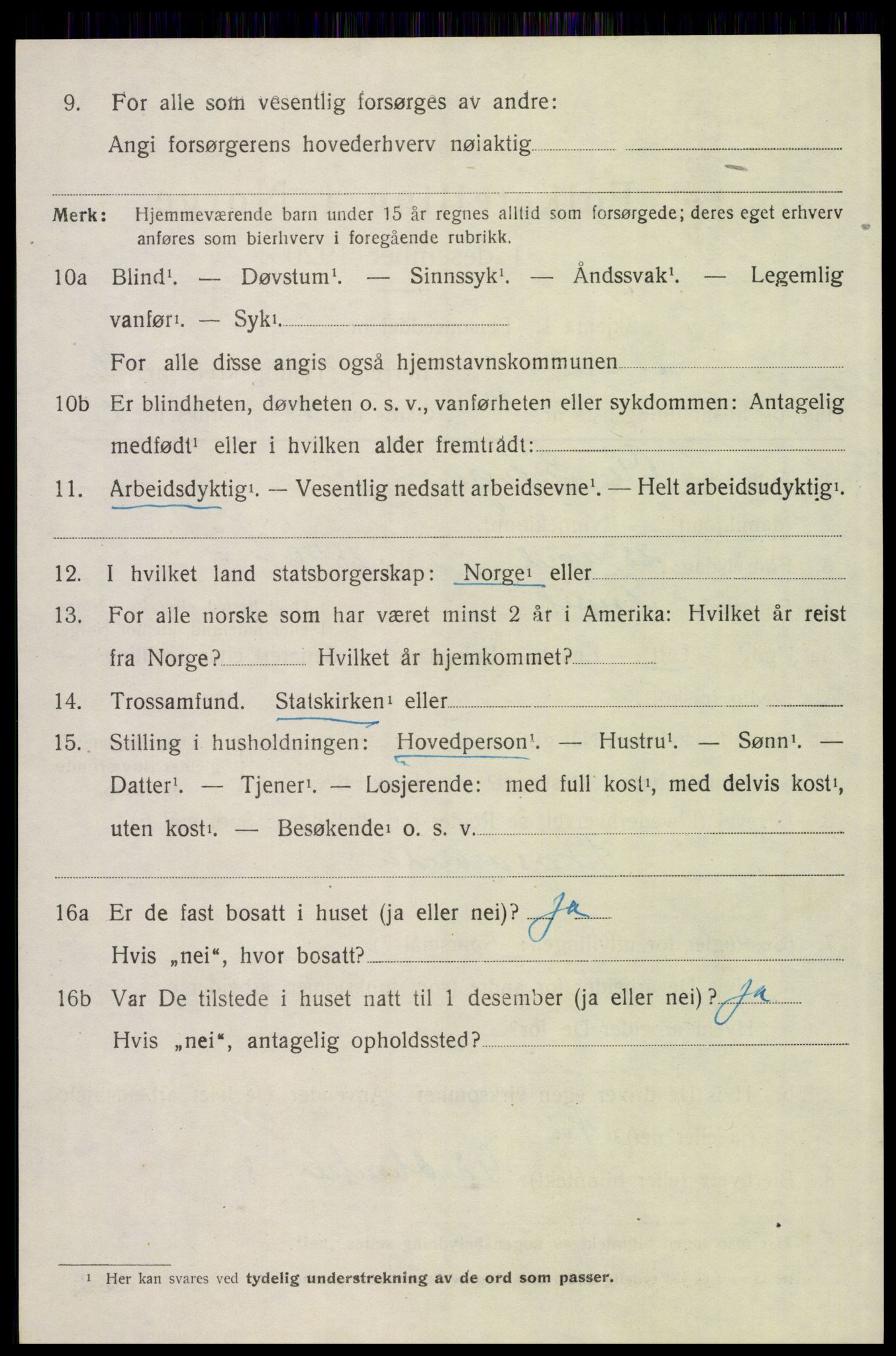 SAH, 1920 census for Elverum, 1920, p. 21211