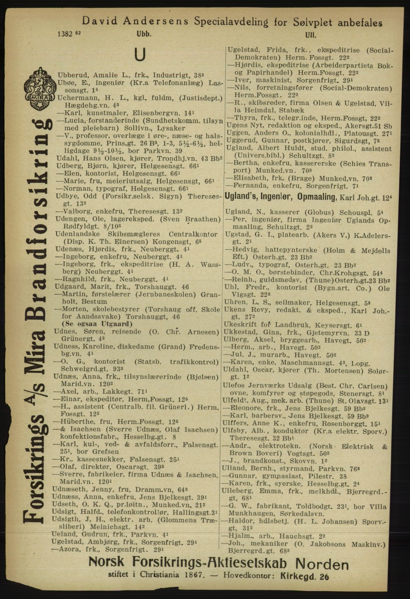 Kristiania/Oslo adressebok, PUBL/-, 1918, p. 1469
