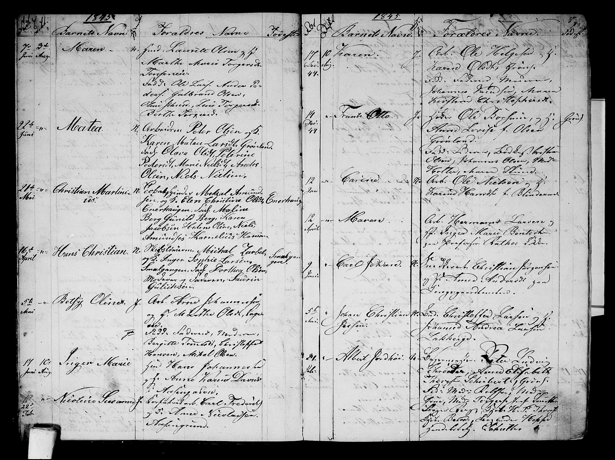 Aker prestekontor kirkebøker, SAO/A-10861/G/L0008: Parish register (copy) no. 8, 1845-1848, p. 4-5