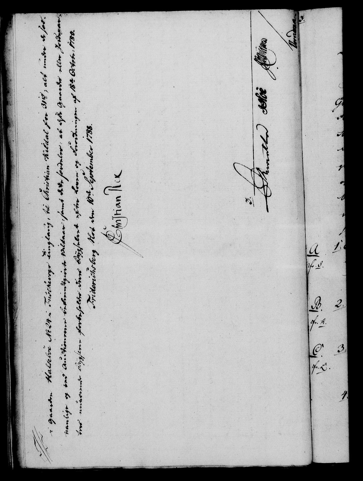 Rentekammeret, Kammerkanselliet, RA/EA-3111/G/Gf/Gfa/L0070: Norsk relasjons- og resolusjonsprotokoll (merket RK 52.70), 1788, p. 474