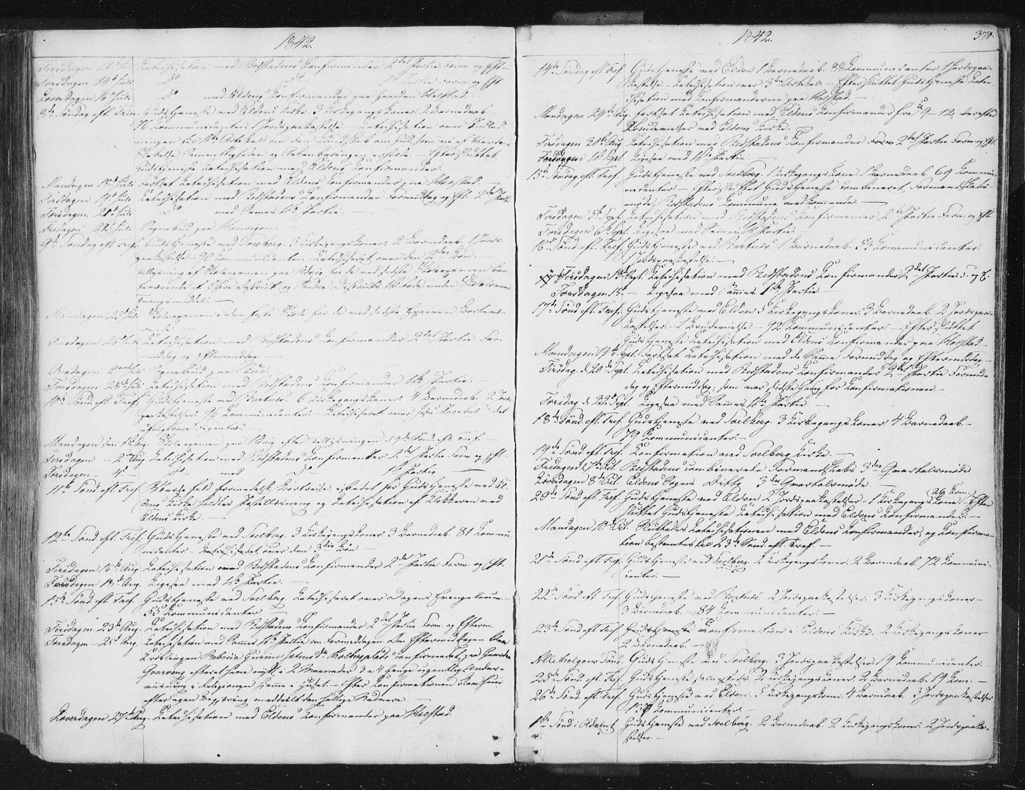 Ministerialprotokoller, klokkerbøker og fødselsregistre - Nord-Trøndelag, SAT/A-1458/741/L0392: Parish register (official) no. 741A06, 1836-1848, p. 370