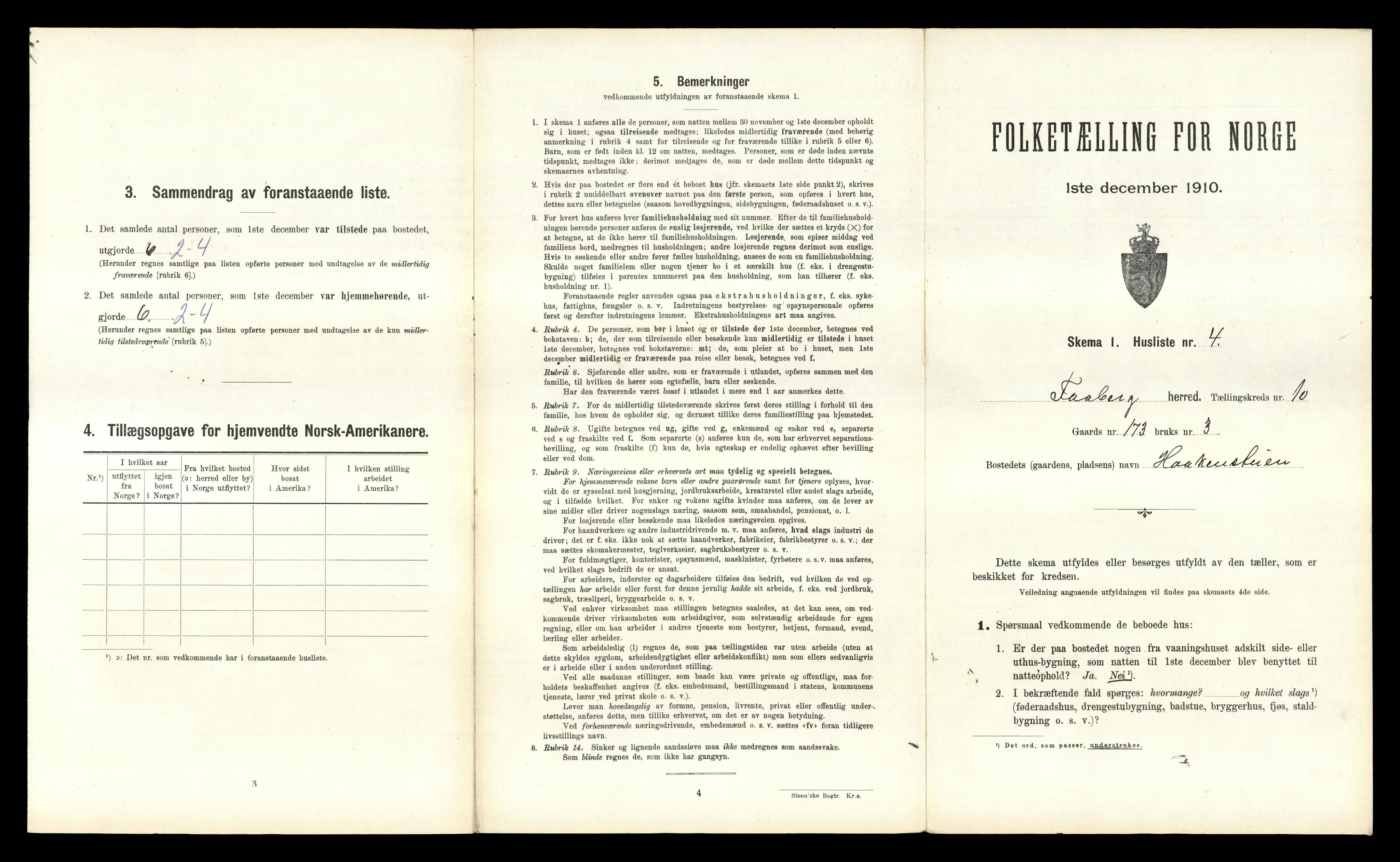 RA, 1910 census for Fåberg, 1910, p. 1060