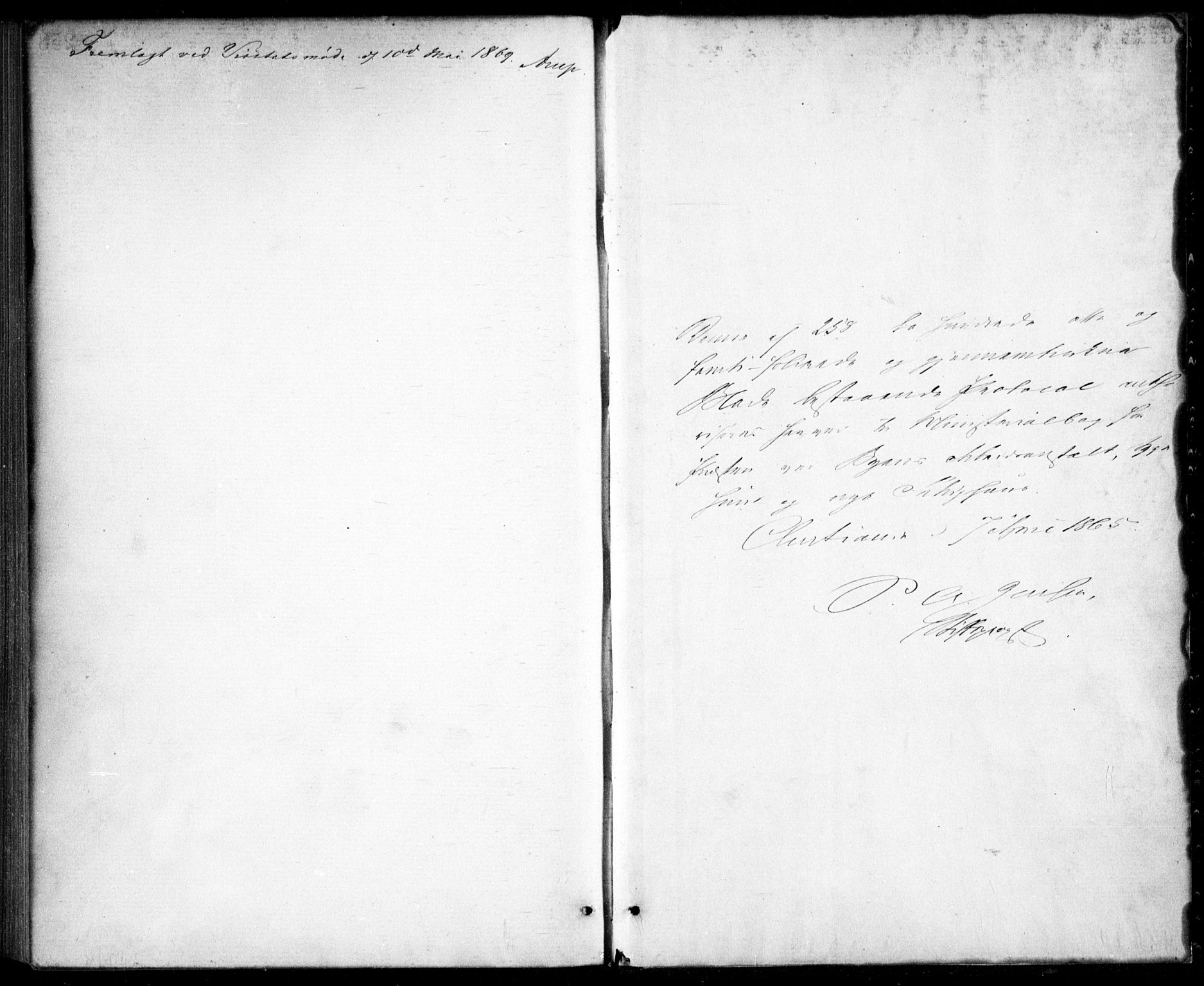 Krohgstøtten sykehusprest Kirkebøker, SAO/A-10854/F/Fa/L0001: Parish register (official) no. 1, 1865-1873