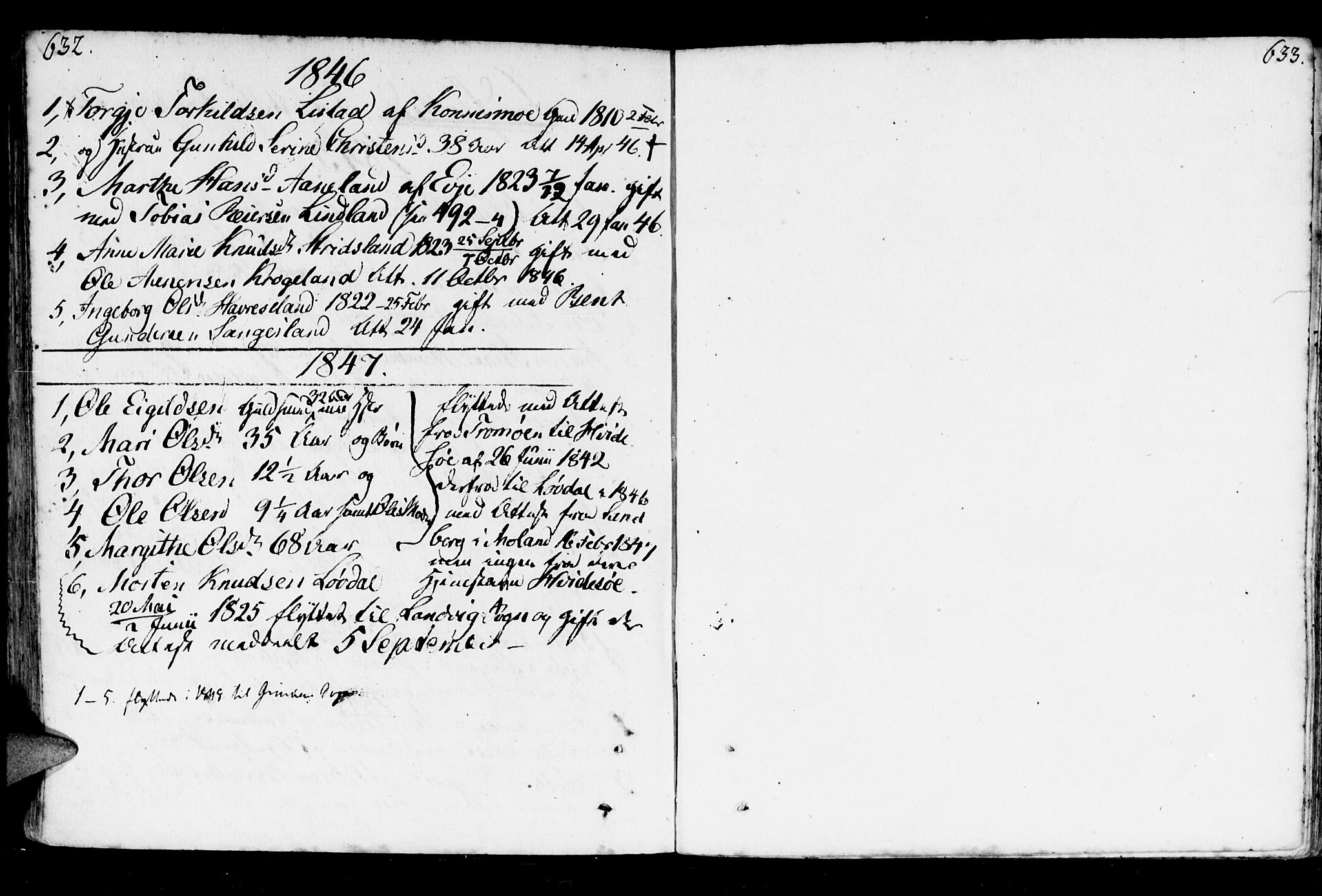 Holum sokneprestkontor, AV/SAK-1111-0022/F/Fa/Fab/L0004: Parish register (official) no. A 4, 1774-1847, p. 632-633