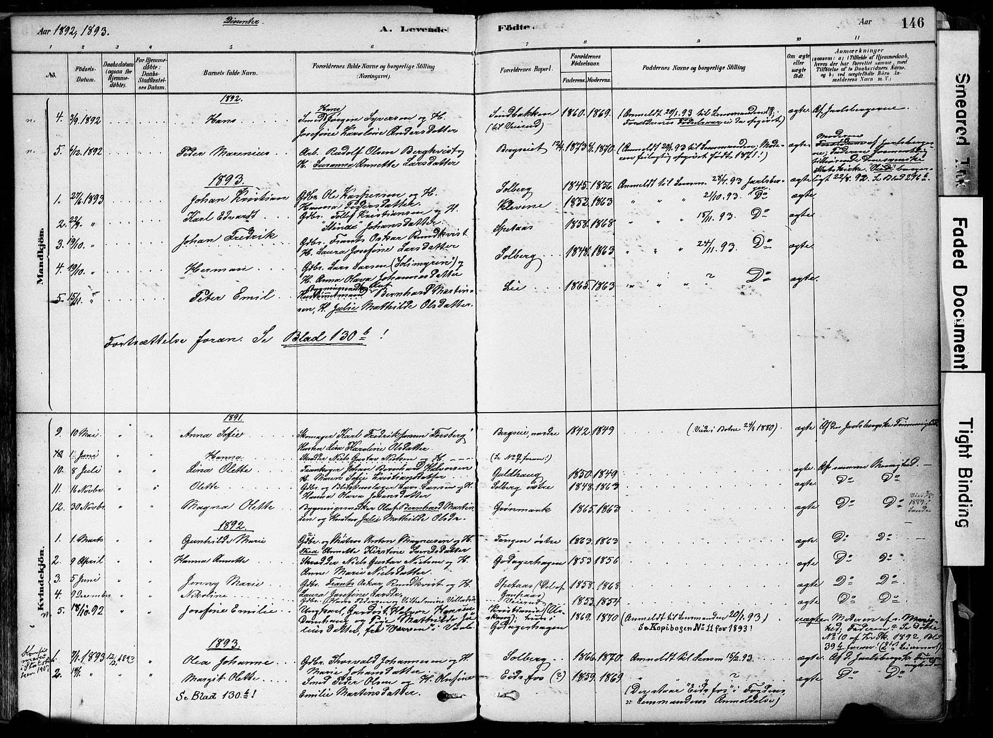 Botne kirkebøker, SAKO/A-340/F/Fa/L0007: Parish register (official) no. I 7, 1878-1910, p. 146