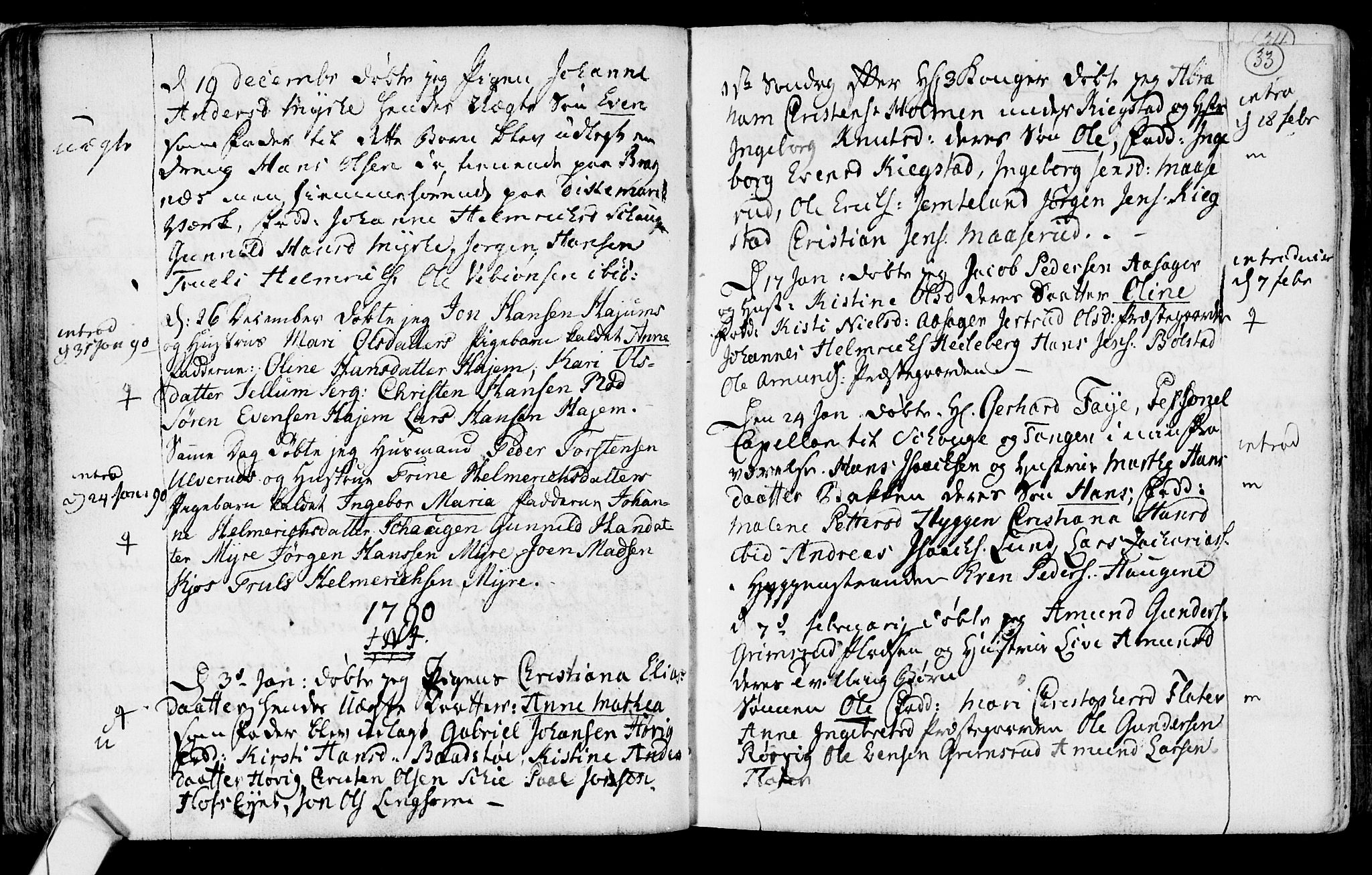 Røyken kirkebøker, SAKO/A-241/F/Fa/L0003: Parish register (official) no. 3, 1782-1813, p. 33