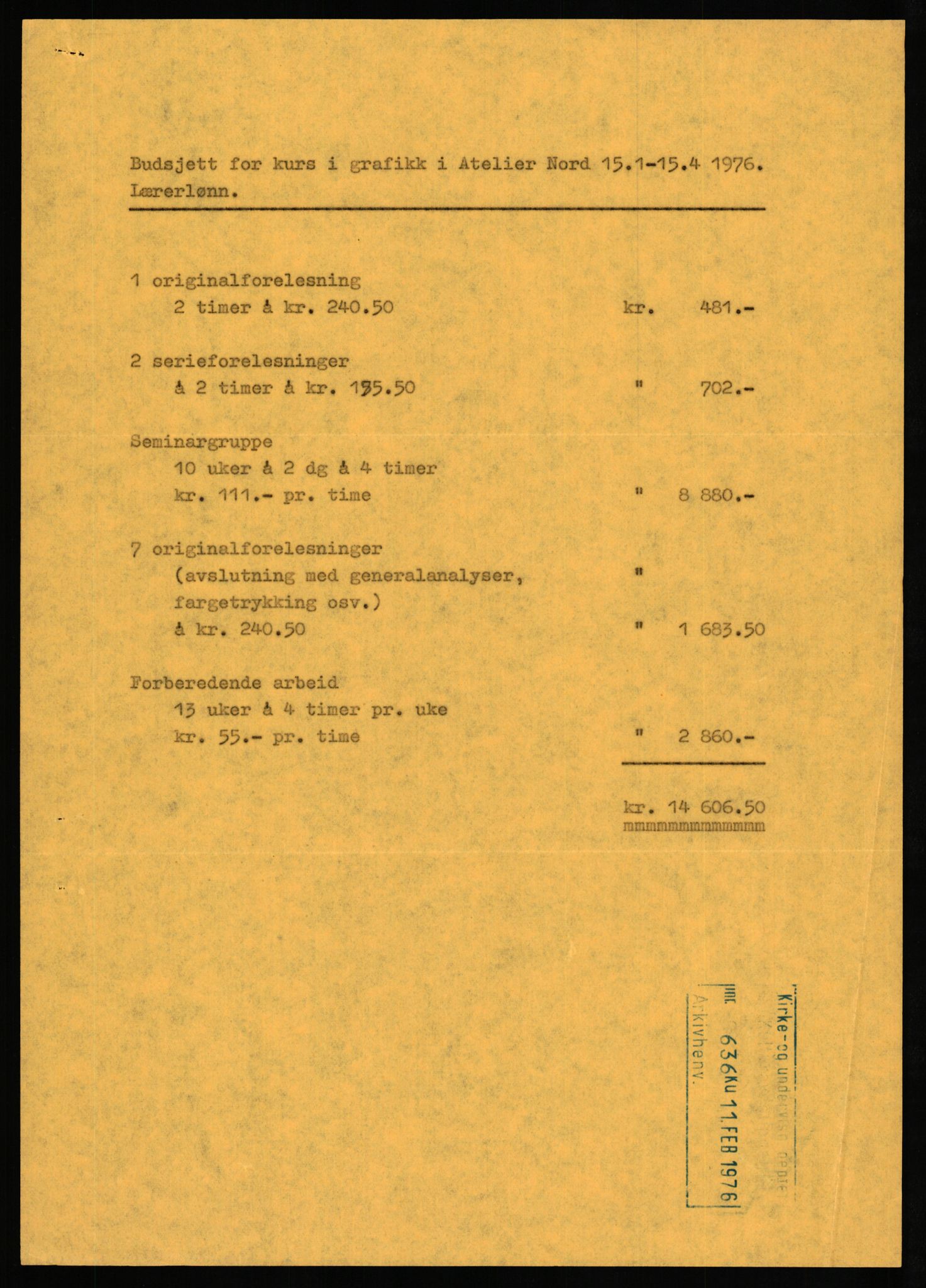 Kirke- og undervisningsdepartementet, Kulturavdelingen, AV/RA-S-2309/D/Dc/L0433: Klasse 6/7 Kultur og vitenskap, 1972-1981, p. 29