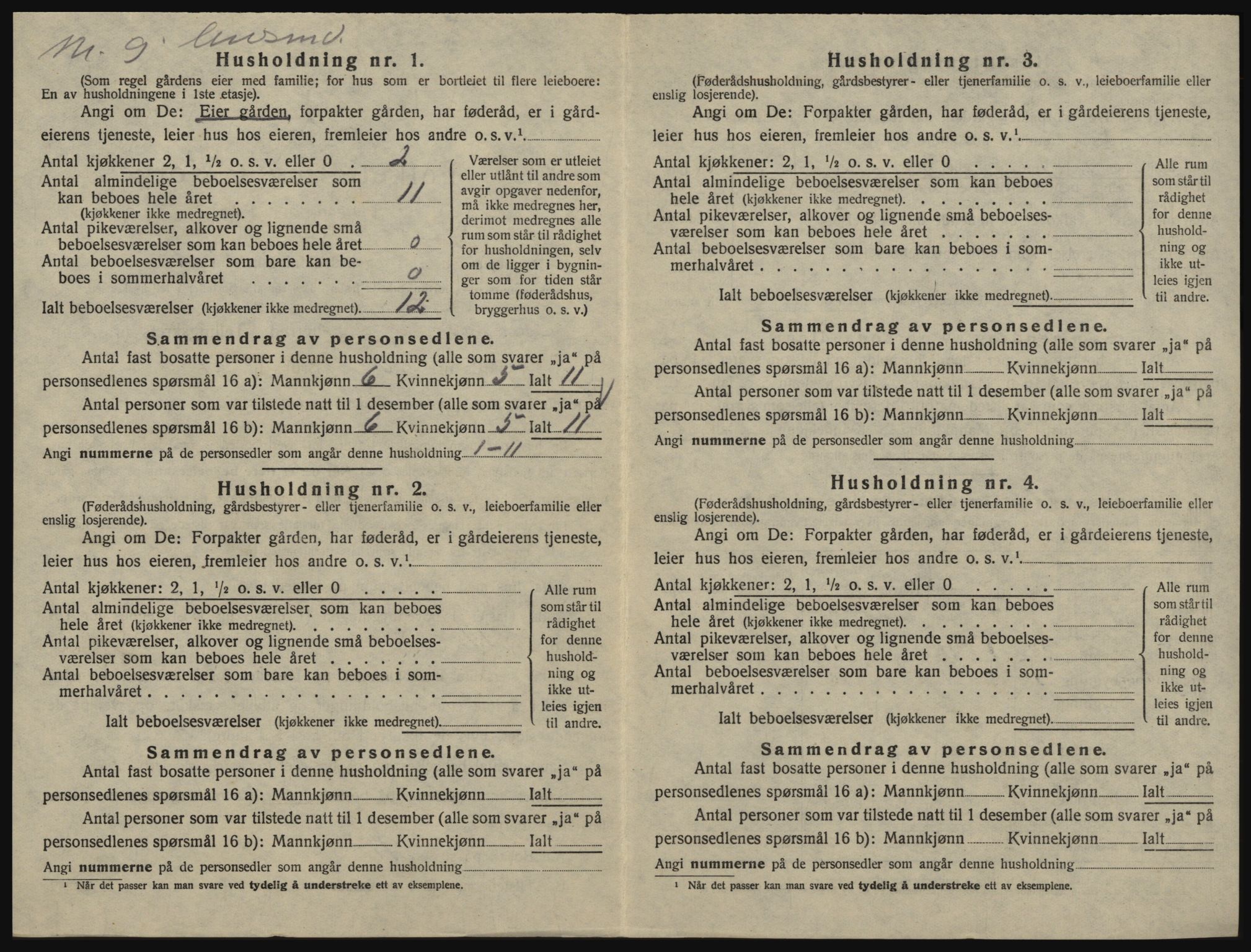 SAO, 1920 census for Glemmen, 1920, p. 2758