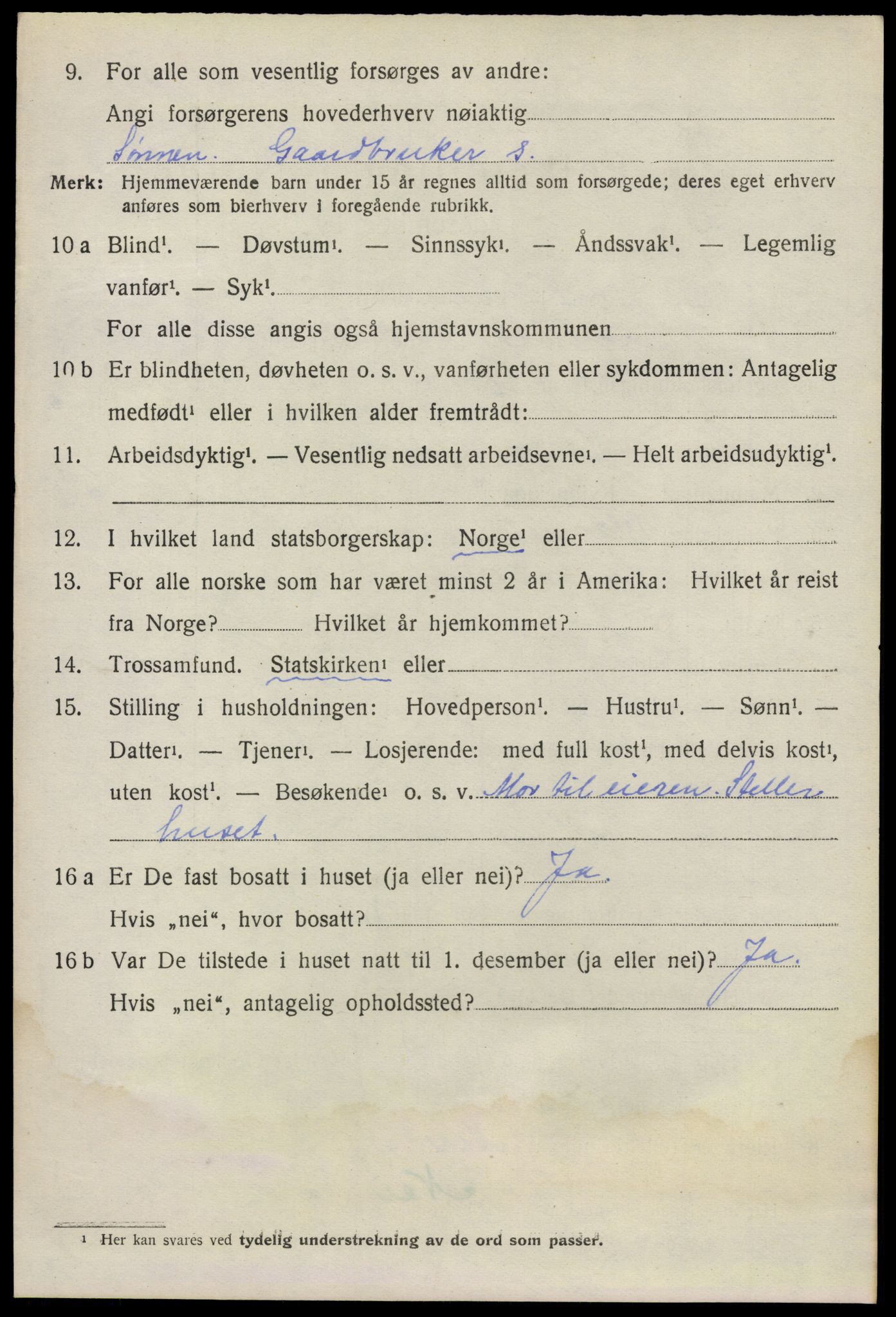 SAO, 1920 census for Kråkstad, 1920, p. 9968