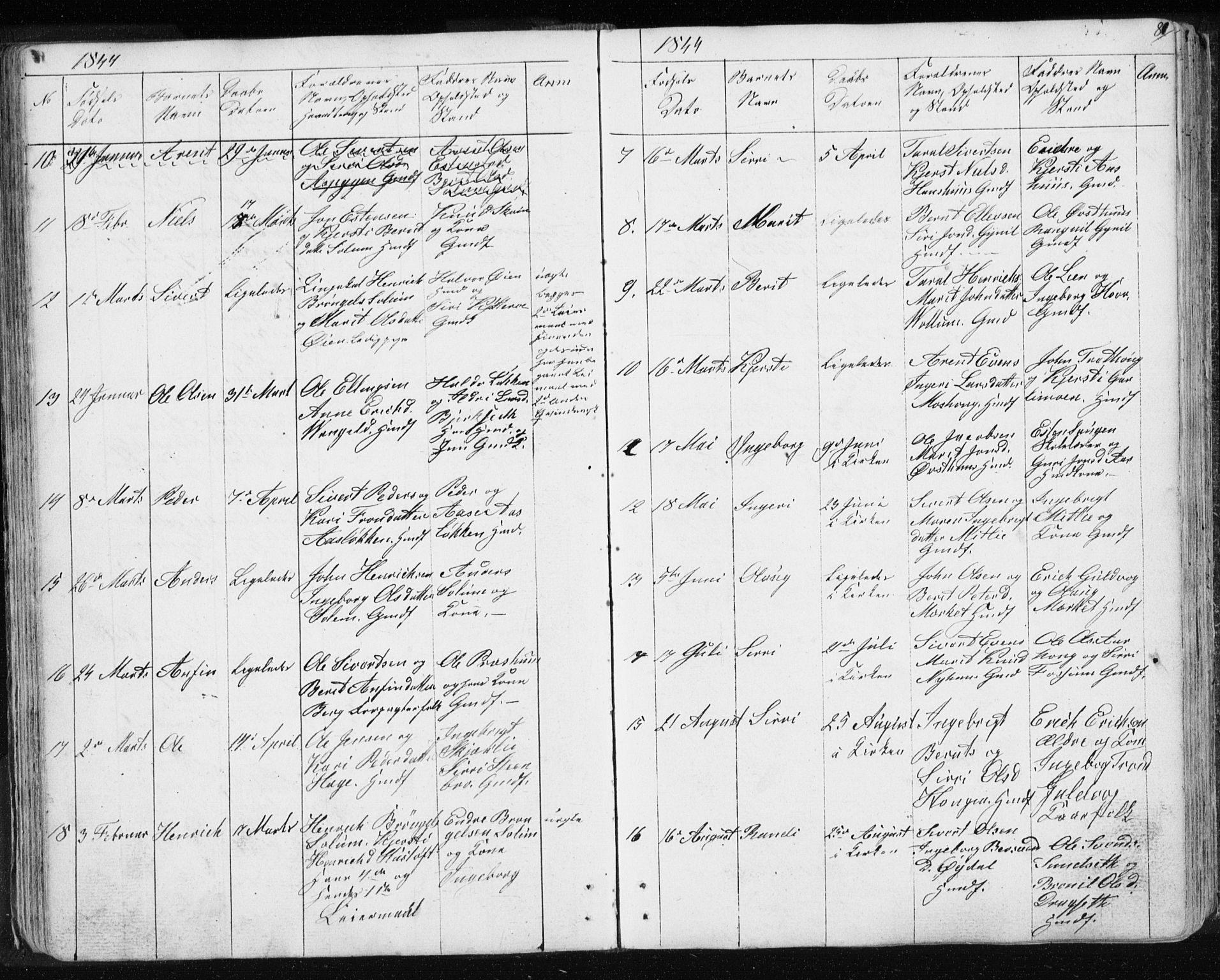 Ministerialprotokoller, klokkerbøker og fødselsregistre - Sør-Trøndelag, SAT/A-1456/689/L1043: Parish register (copy) no. 689C02, 1816-1892, p. 81
