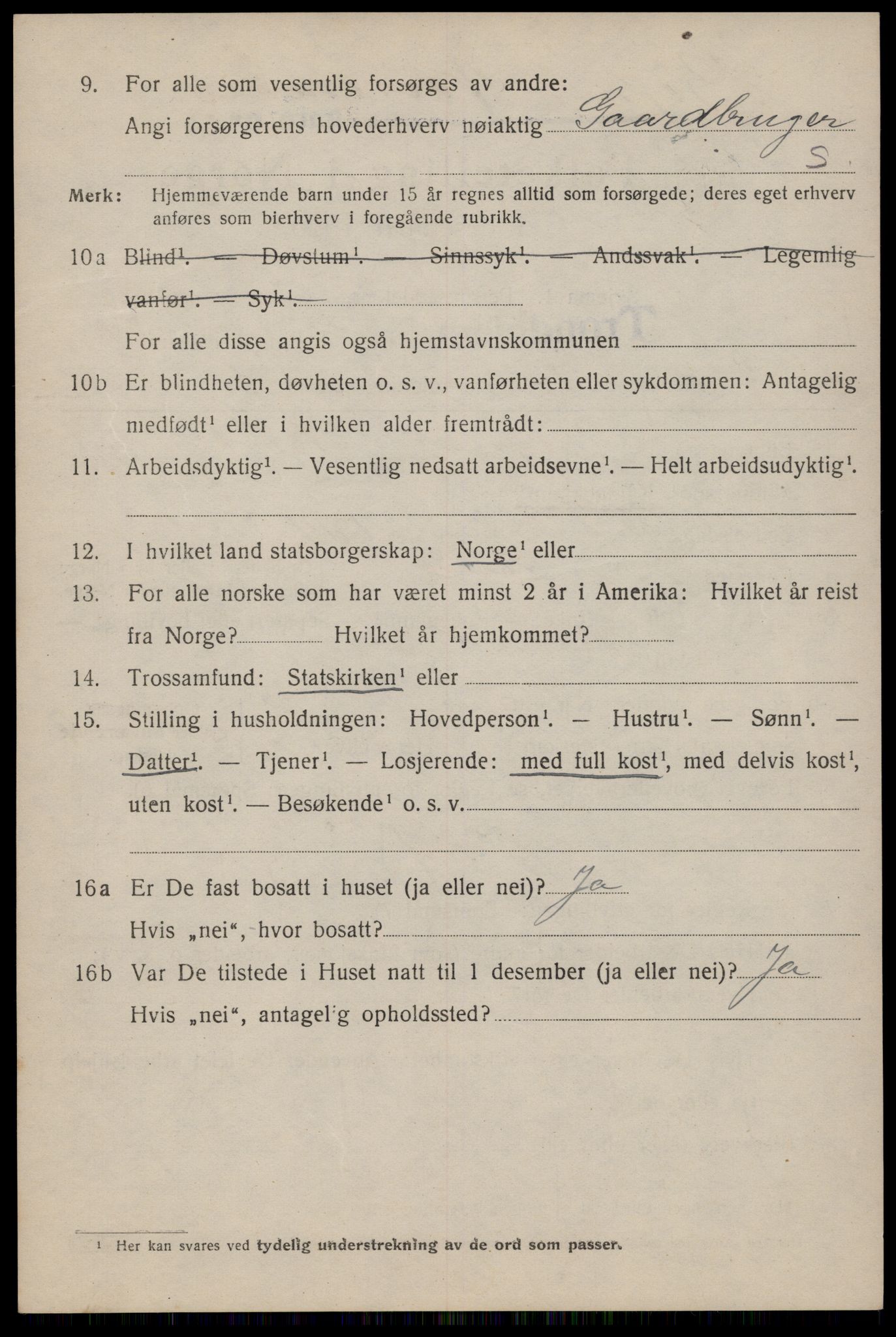 SAT, 1920 census for Trondheim, 1920, p. 32917