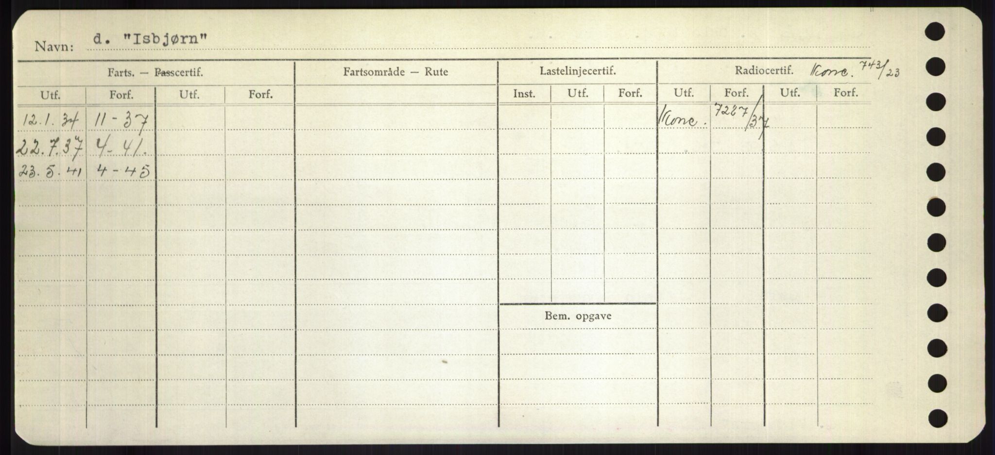 Sjøfartsdirektoratet med forløpere, Skipsmålingen, AV/RA-S-1627/H/Hd/L0018: Fartøy, I, p. 254