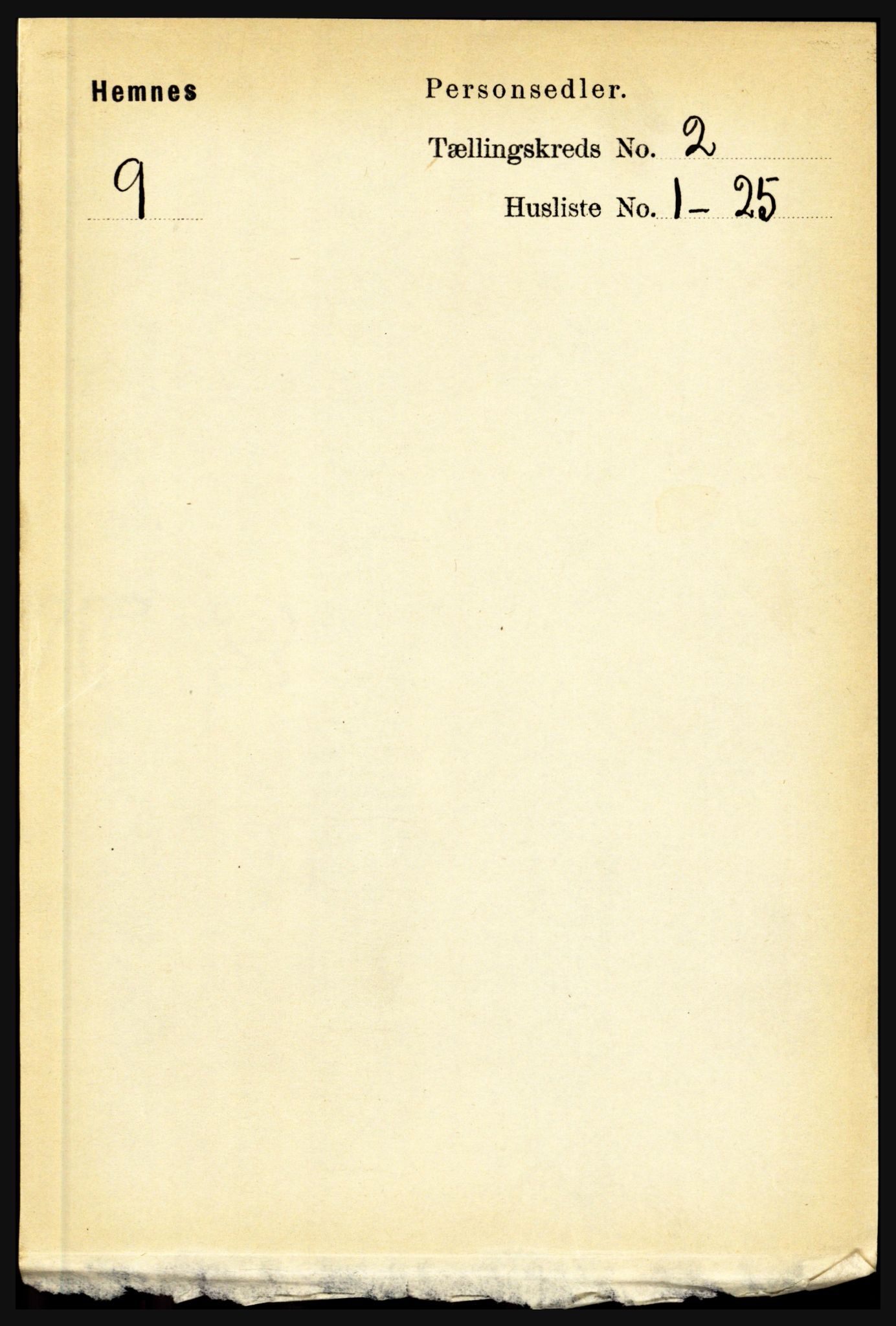RA, 1891 census for 1832 Hemnes, 1891, p. 1312