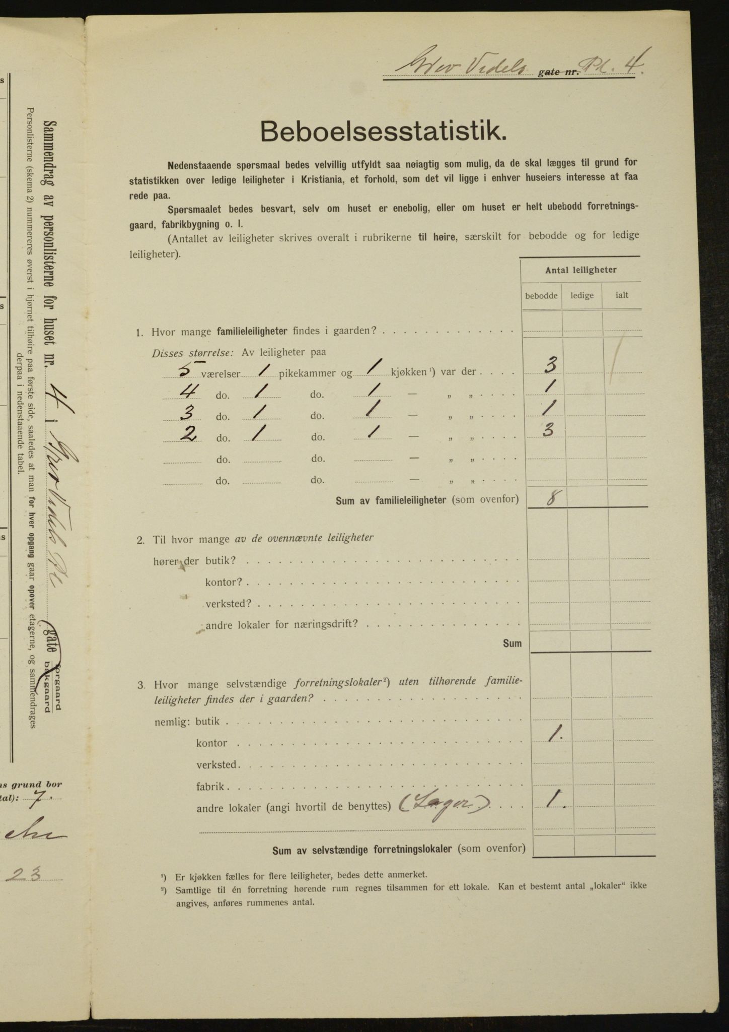 OBA, Municipal Census 1912 for Kristiania, 1912, p. 29705