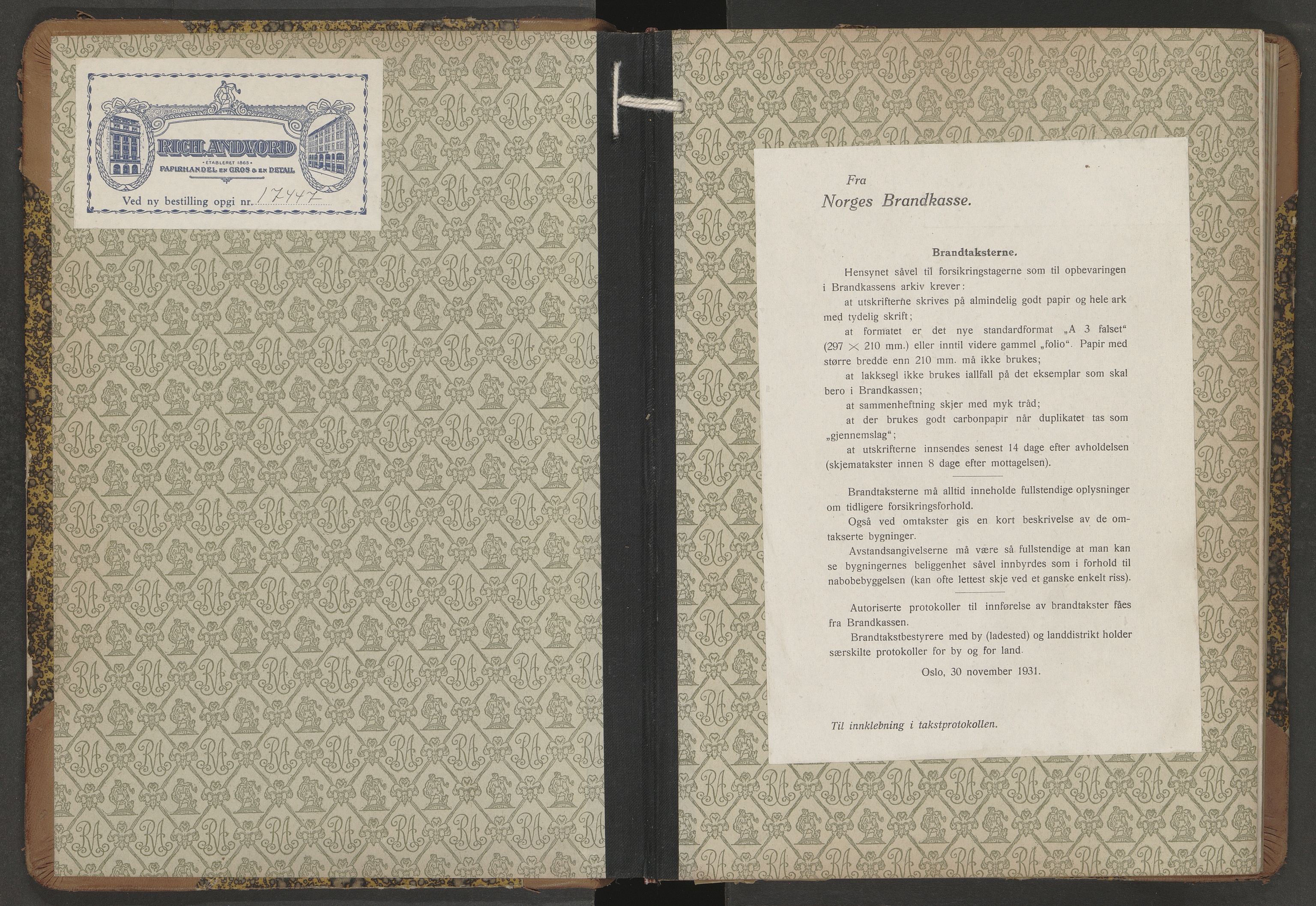 Sortland lensmannskontor, SAT/A-6376/2/Oa/L0011: Branntakstprotokoll, 1939-1944