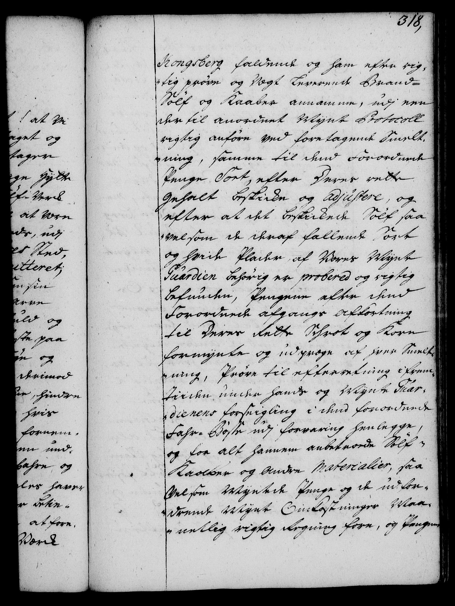 Rentekammeret, Kammerkanselliet, RA/EA-3111/G/Gg/Gge/L0002: Norsk bestallingsprotokoll med register (merket RK 53.26), 1730-1744, p. 318