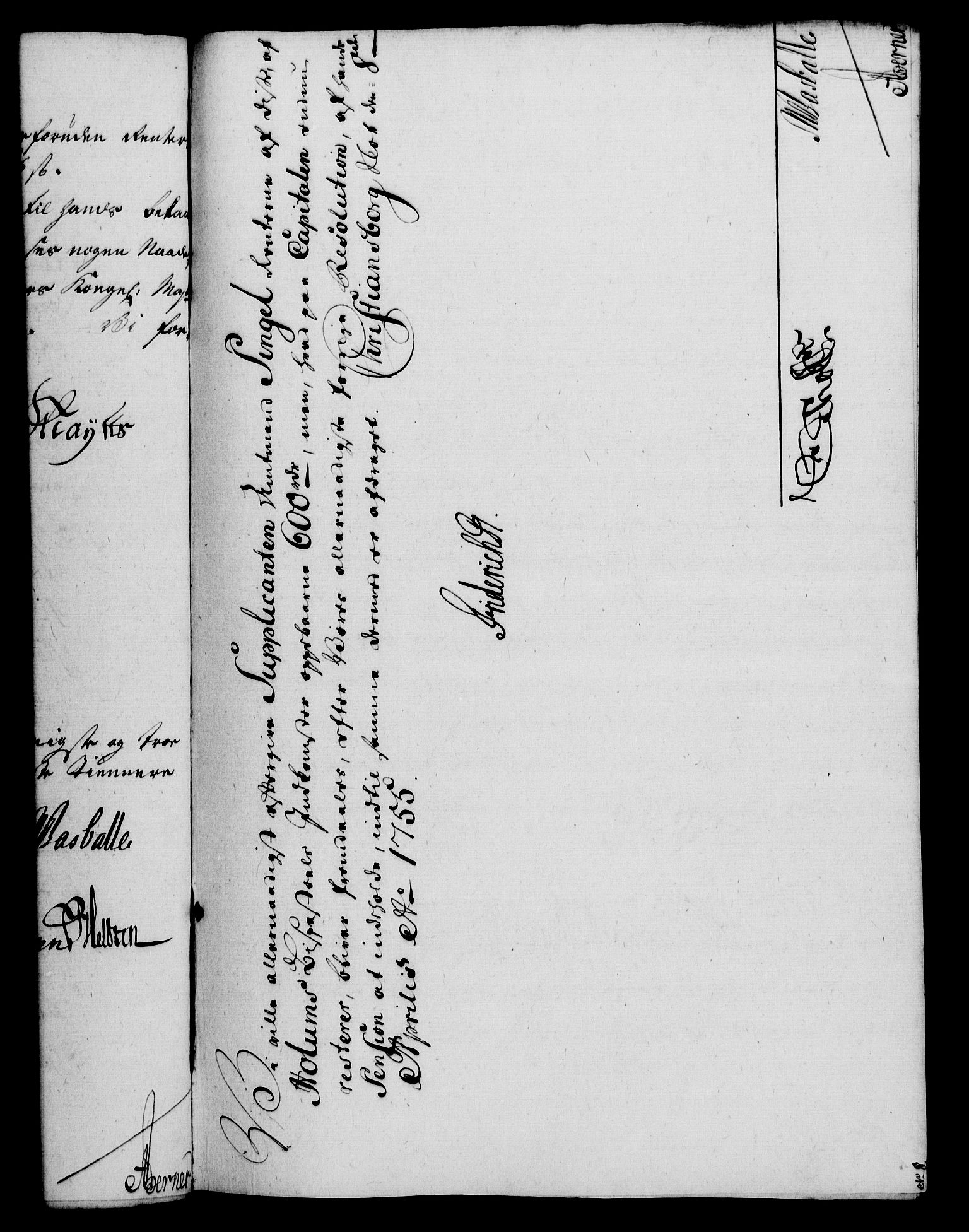 Rentekammeret, Kammerkanselliet, RA/EA-3111/G/Gf/Gfa/L0037: Norsk relasjons- og resolusjonsprotokoll (merket RK 52.37), 1755, p. 193