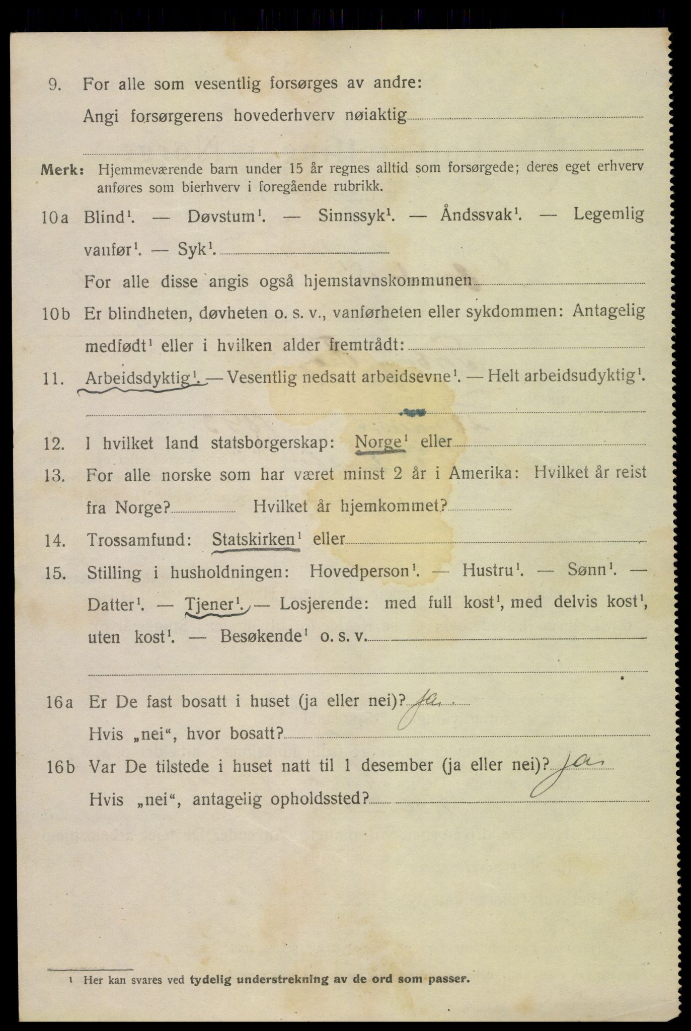 SAK, 1920 census for Kristiansand, 1920, p. 24656