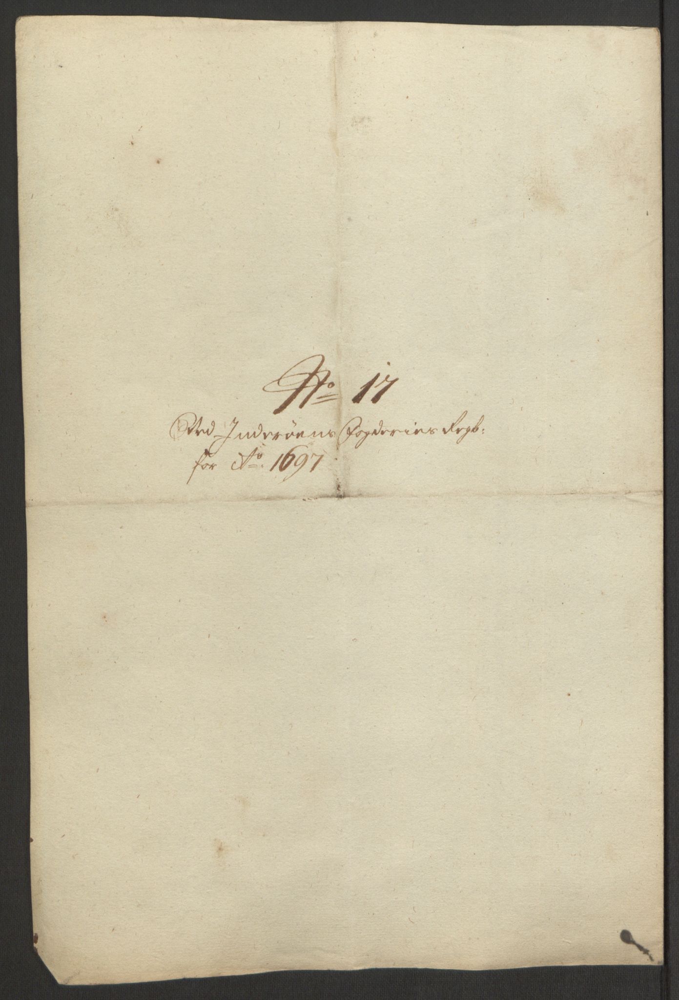 Rentekammeret inntil 1814, Reviderte regnskaper, Fogderegnskap, AV/RA-EA-4092/R63/L4309: Fogderegnskap Inderøy, 1695-1697, p. 568